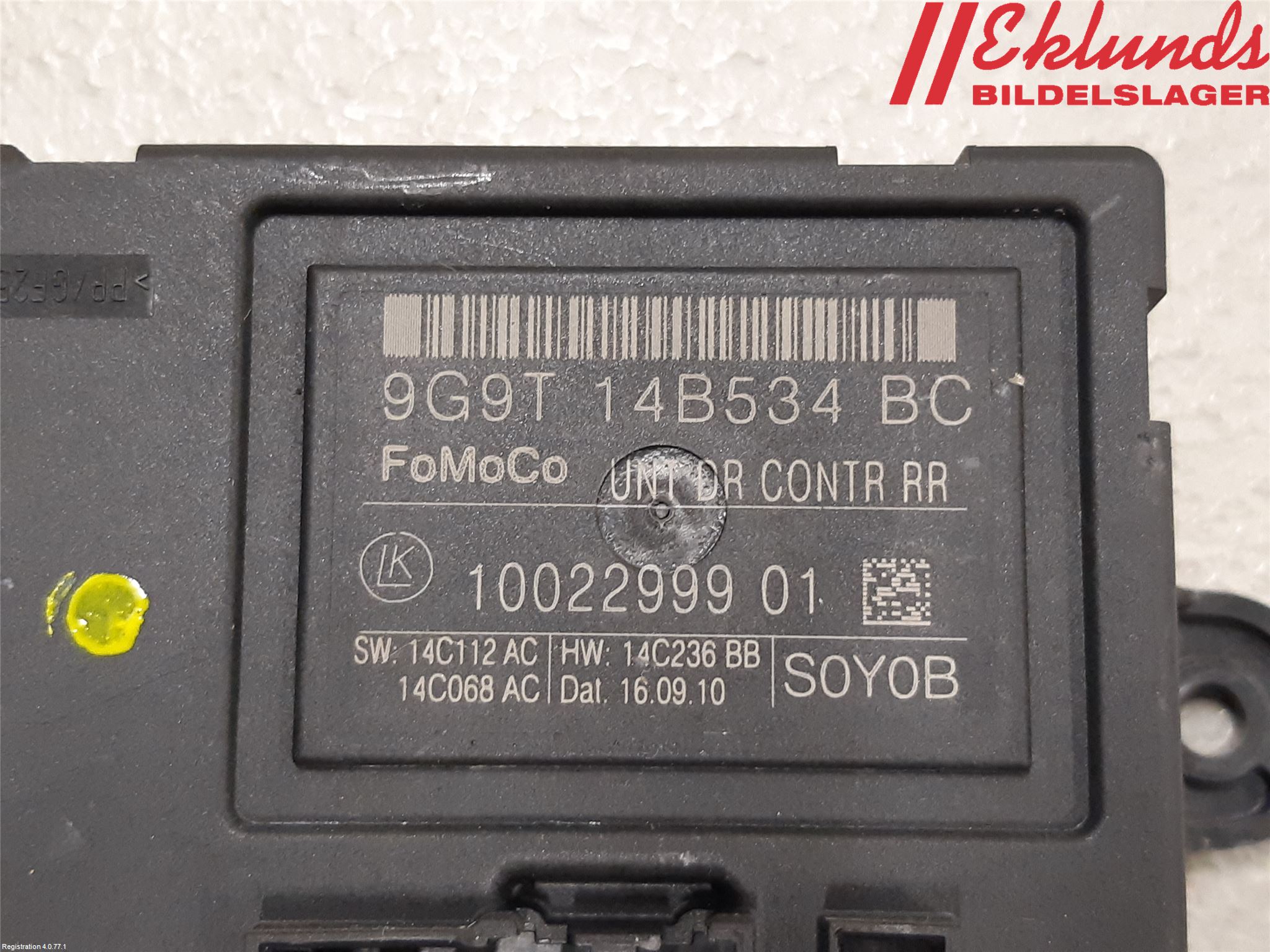 Volvo V70 08-13 Styrenhet Dörr