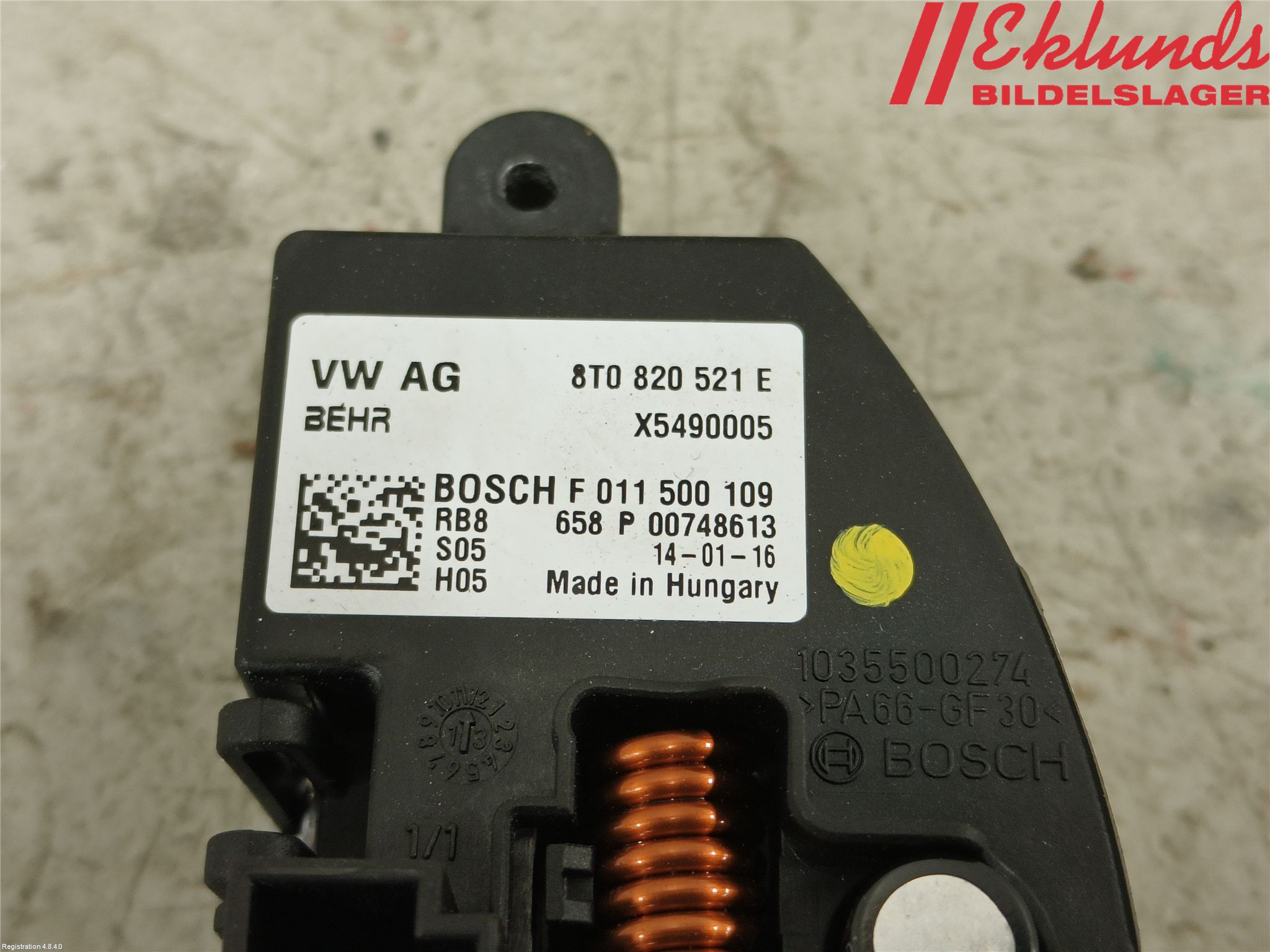 Audi A4 12-15 Värmefläktsmotstånd