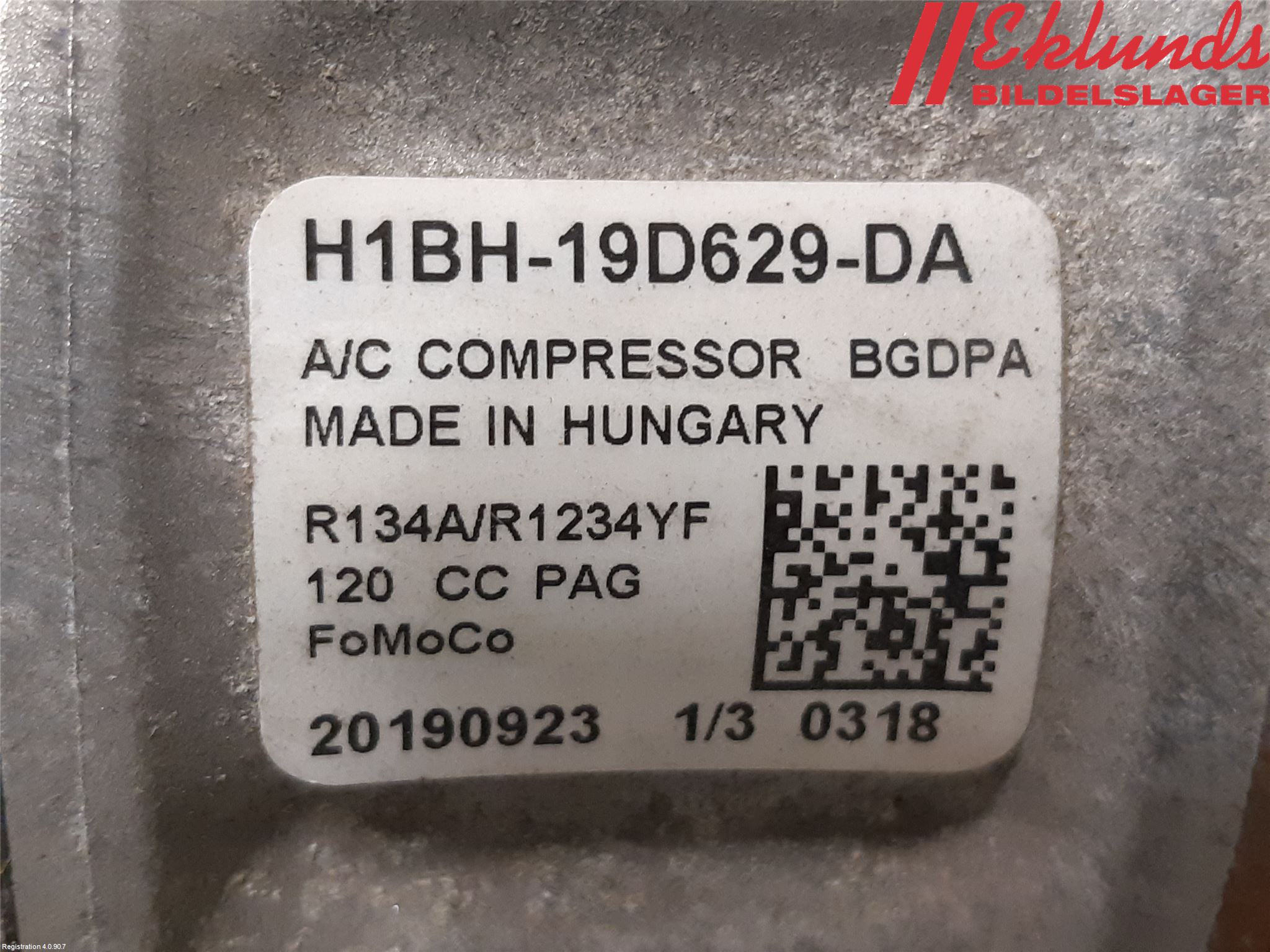 Ford FIESTA (VII) 18-23 Ac Kompressor