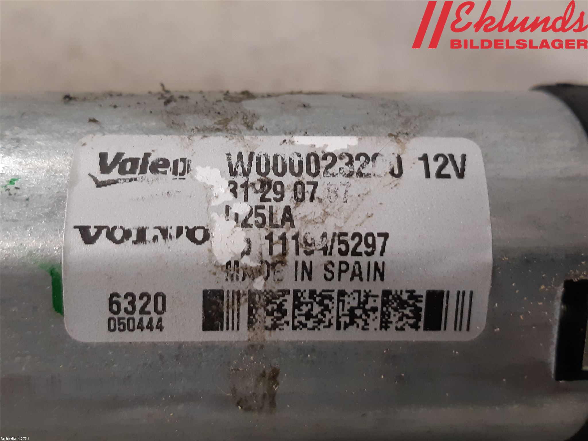 Volvo V70 08-13 Torkarmotor Baklucka