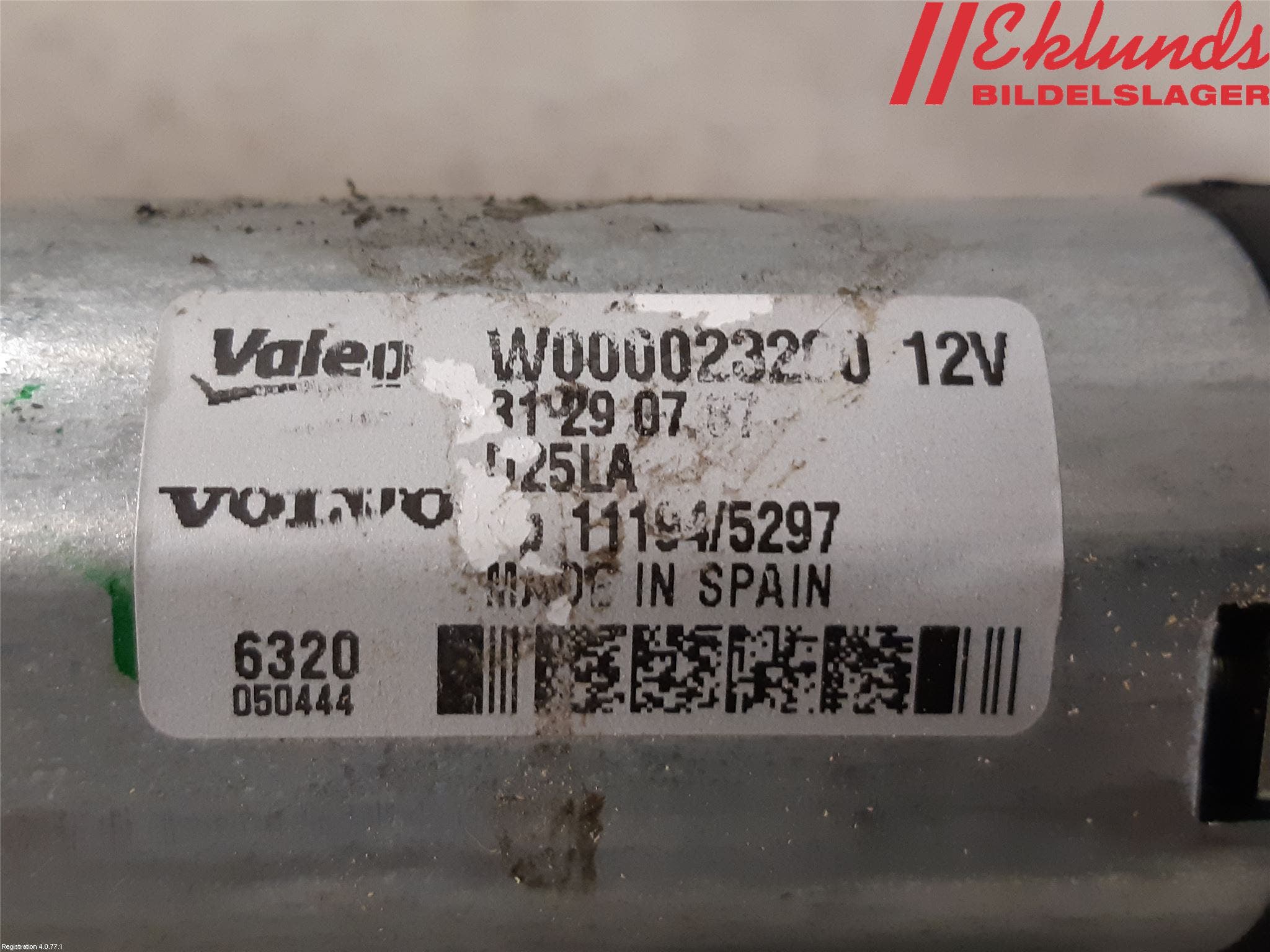 Volvo V70 08-13 Torkarmotor Baklucka