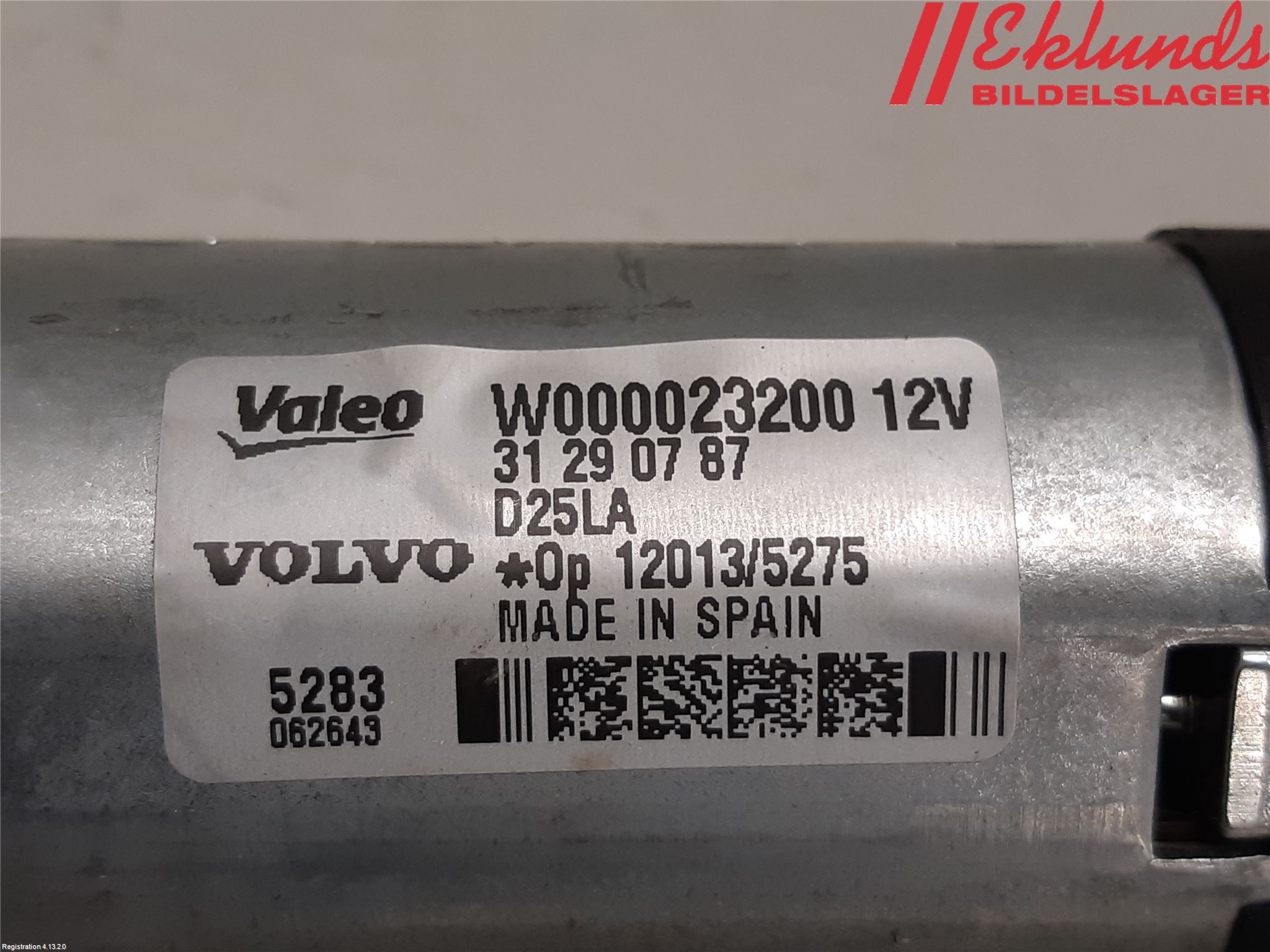 Volvo XC60 14-17 Torkarmotor Baklucka