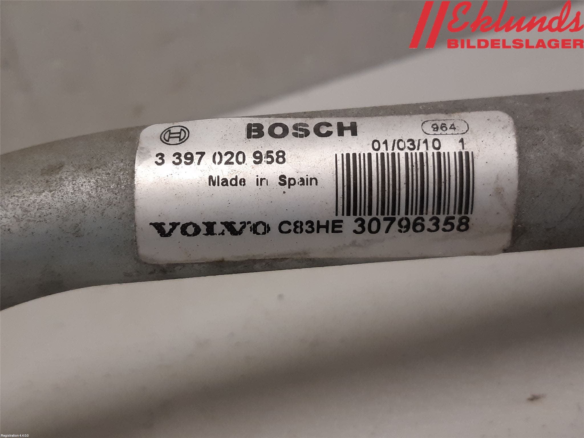 Volvo V70 08-13 Torkarmekanism Vindruta