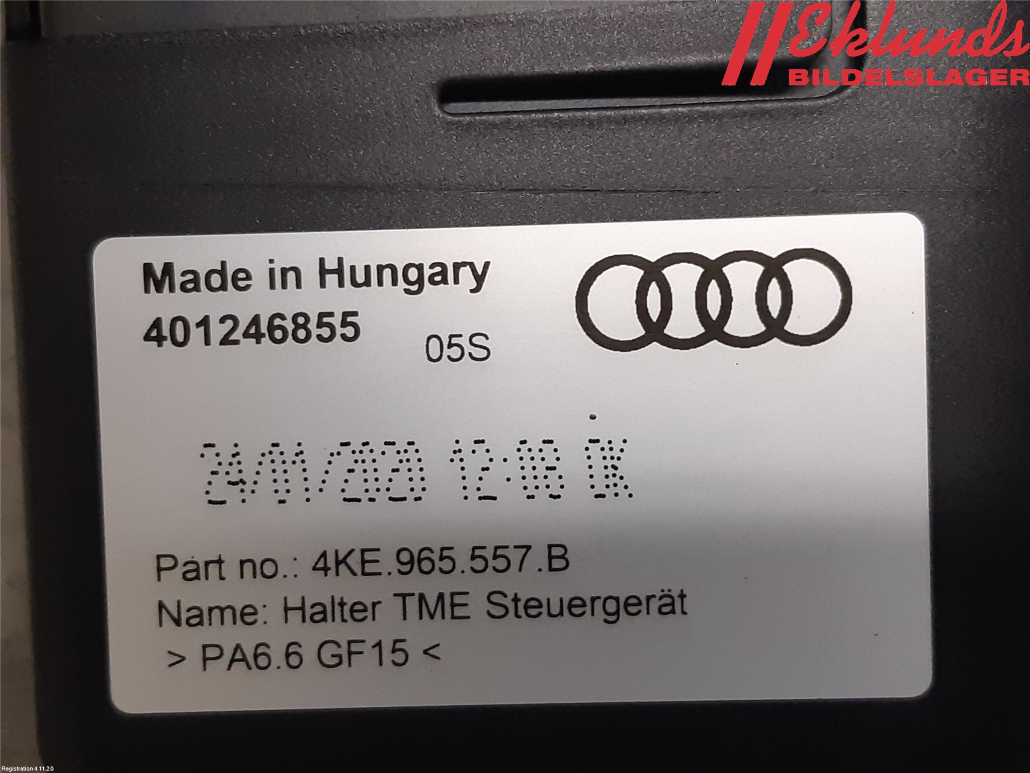 Audi E-TRON, S GE 19- Styrenhet Övrigt