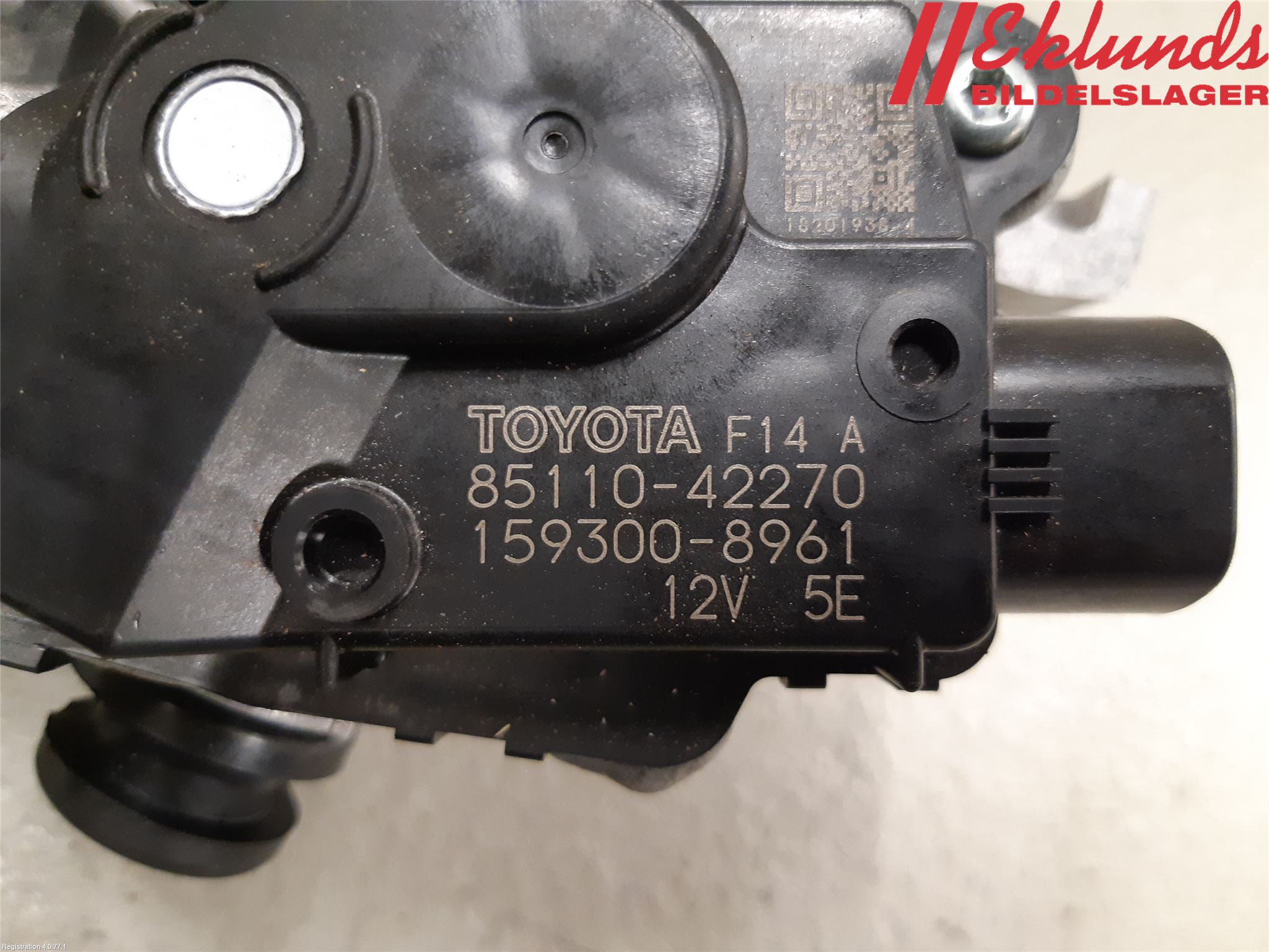 Toyota RAV4 19- Torkarmotor Vindruta