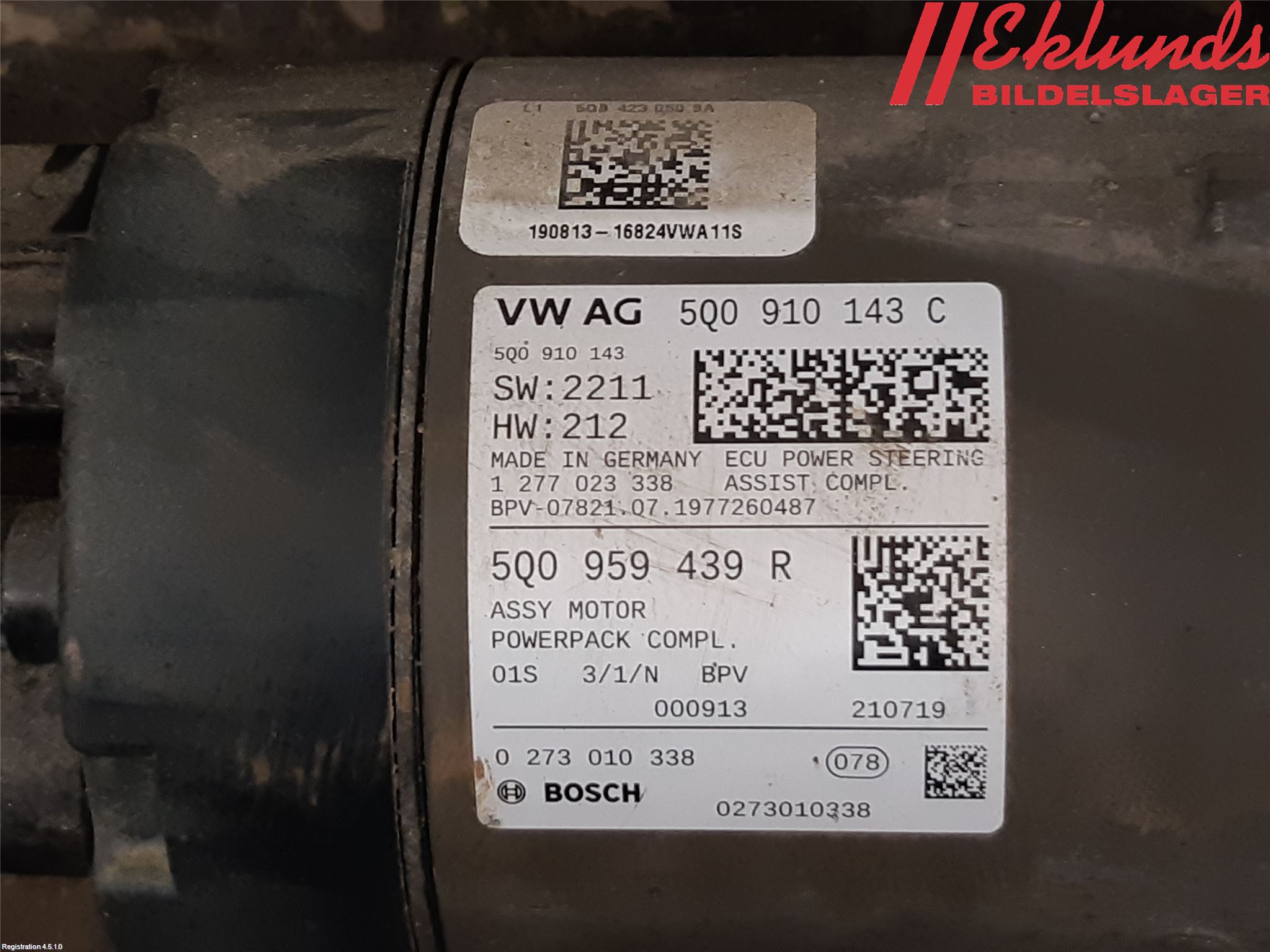 Volkswagen VW TIGUAN 16-24 Styrväxel-Snäcka Elektrisk