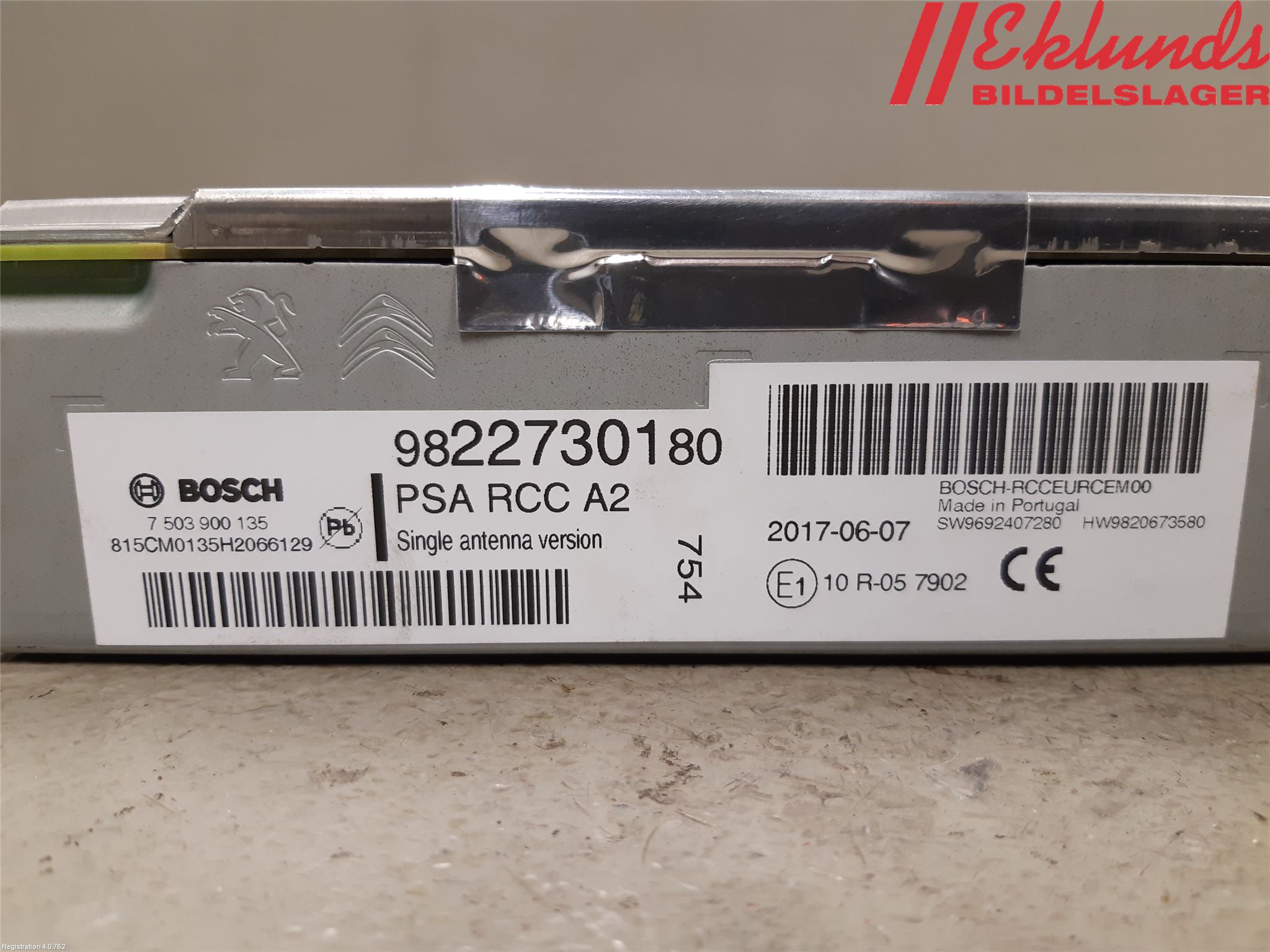 Citroen JUMPY/E-JUMPY 16- Cd Radio - Multimediapanel