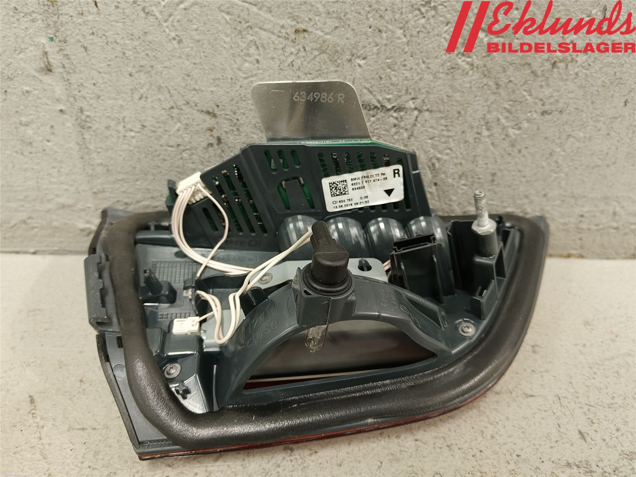 BMW 3 GT F34 13-19 Bakljus Lucka Hö