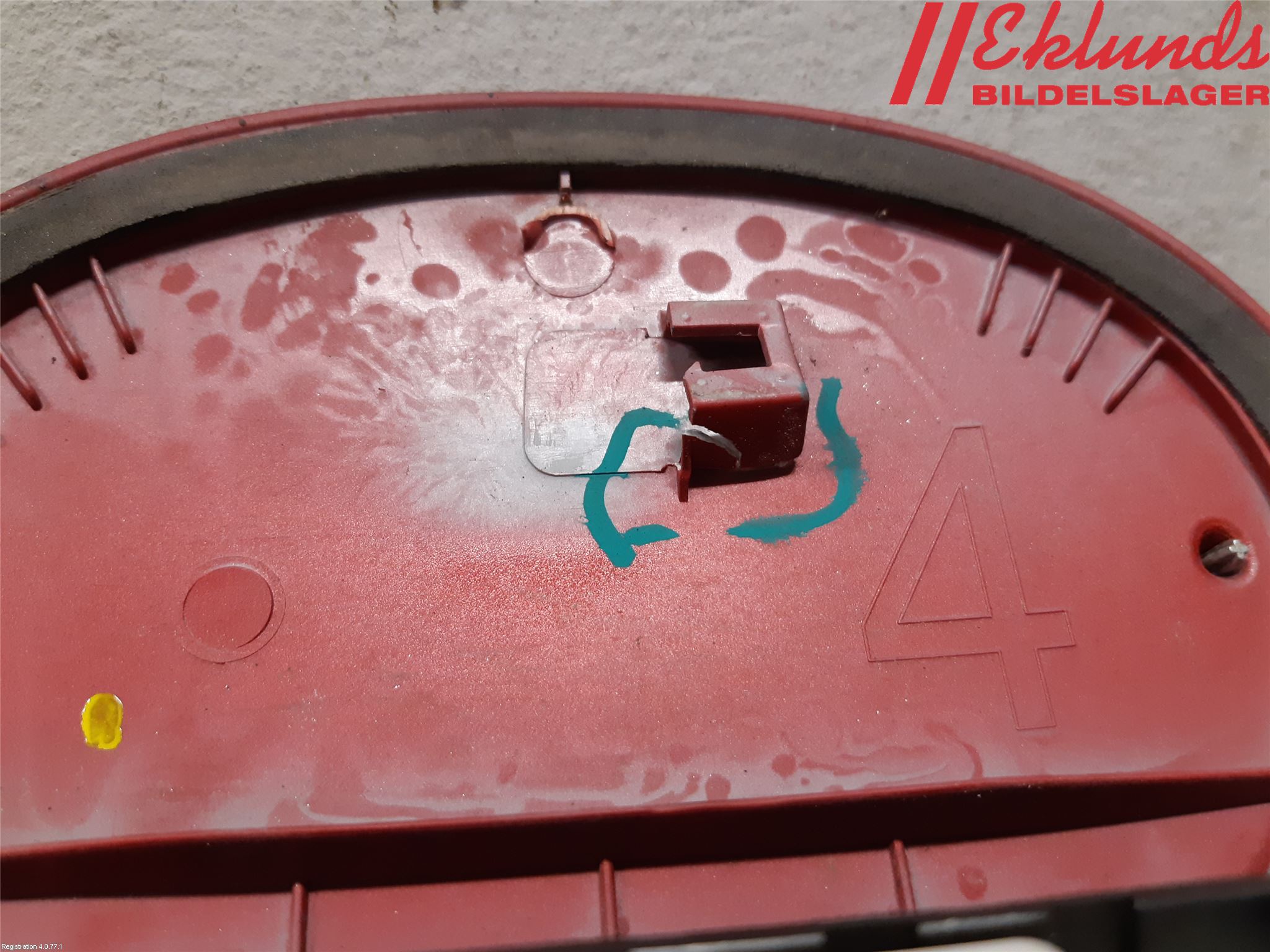 Toyota VERSO 09-18 Bakluckehandtag