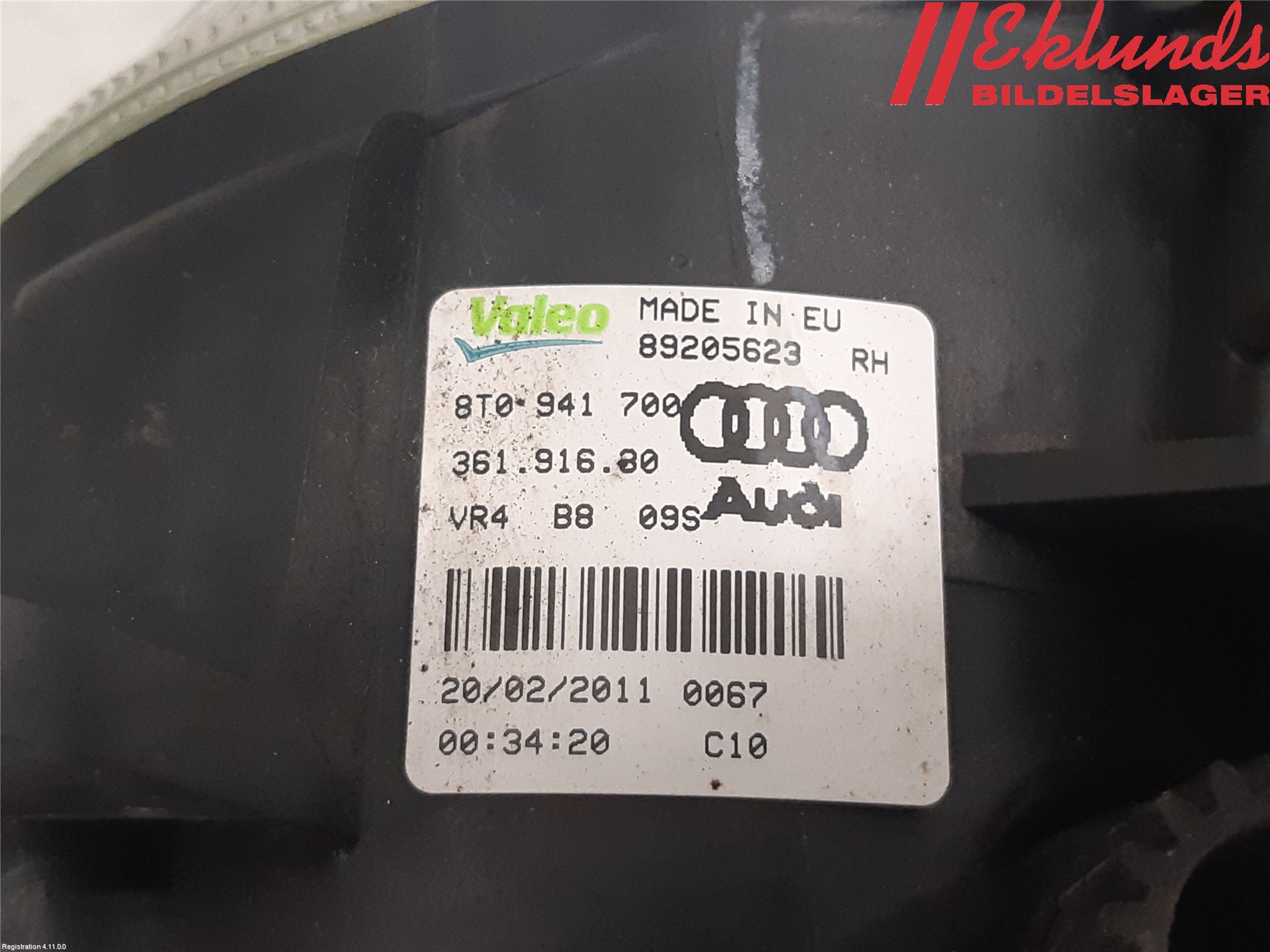 Audi A5 07-16 Dimljus-Varselljus Fram