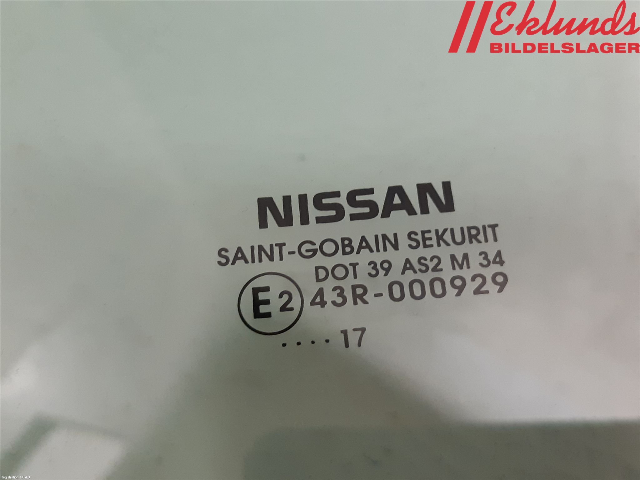Nissan MICRA 17- Dörruta Fram Vänster