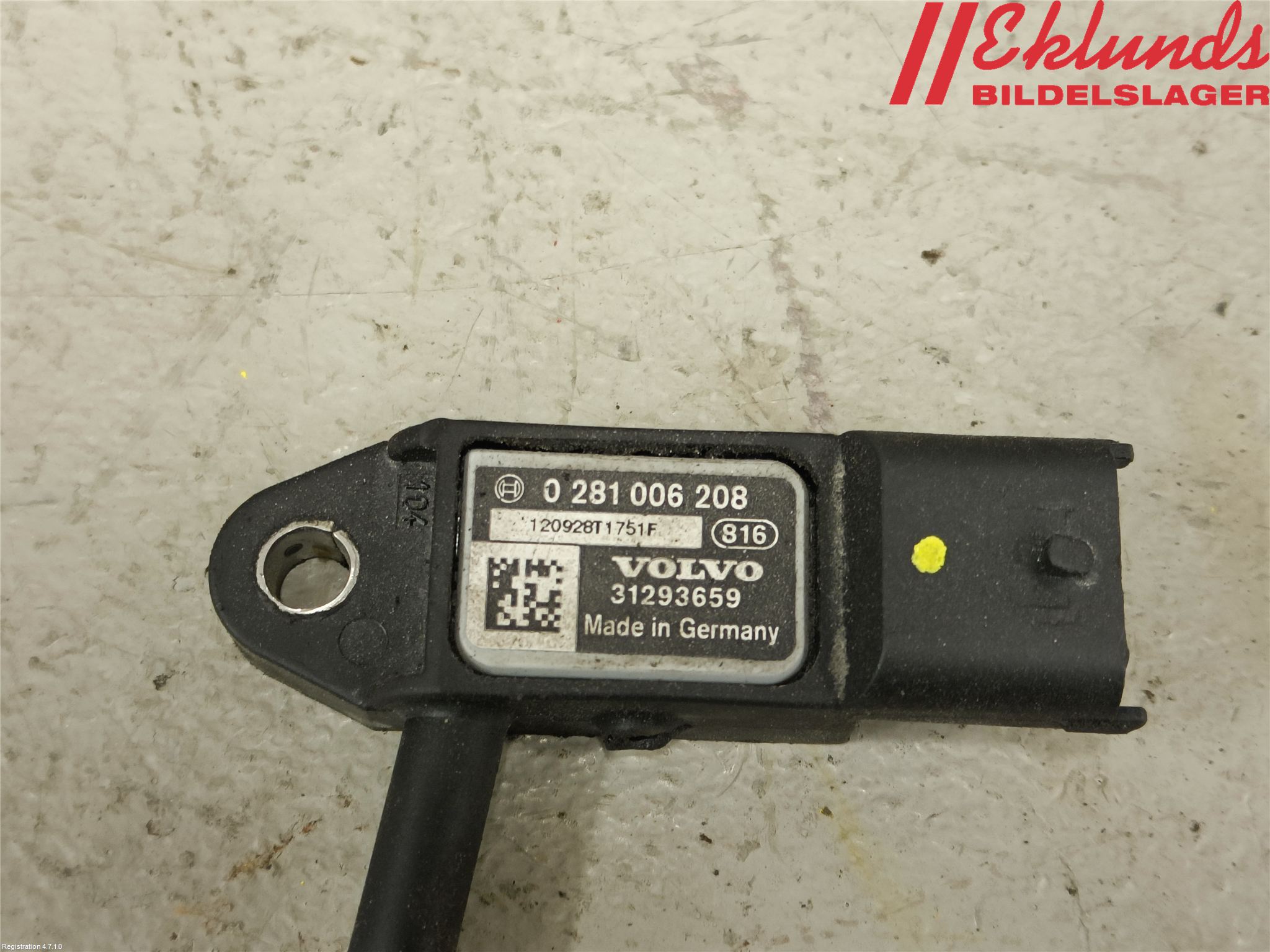 Volvo V70 08-13 Givare Temp-Tryck Avgas
