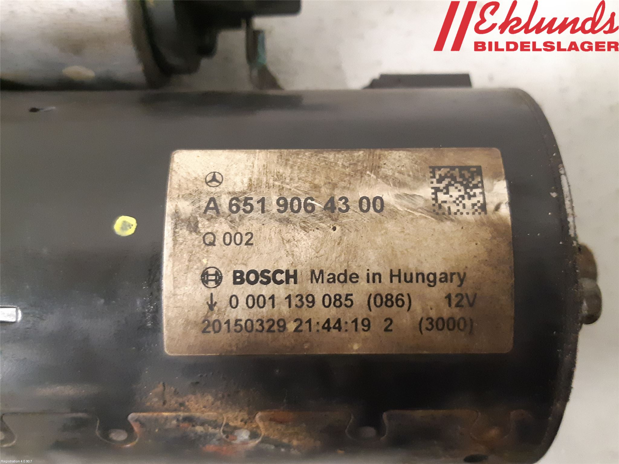 Mercedes-Benz MB VITO/V-KLASS (W640,W447,W448) 14- Startmotor Diesel