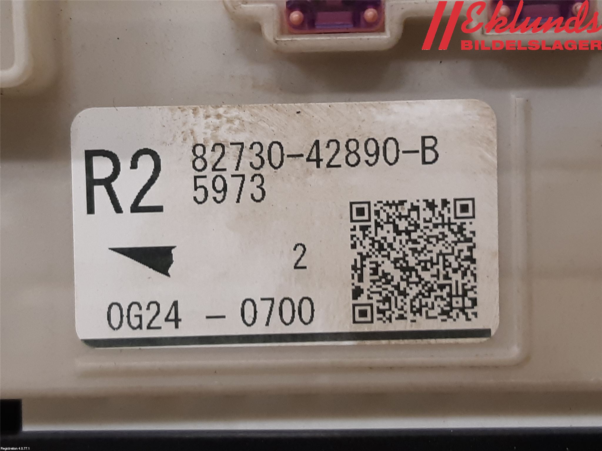 Toyota RAV4 19- Säkringsdosa-Elcentral