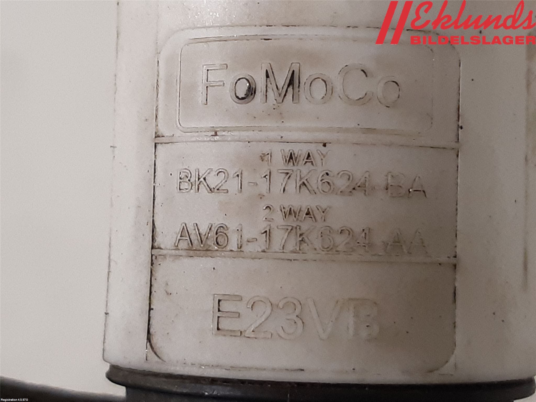 Volvo S60 11-13 Spolarpump Högtryck