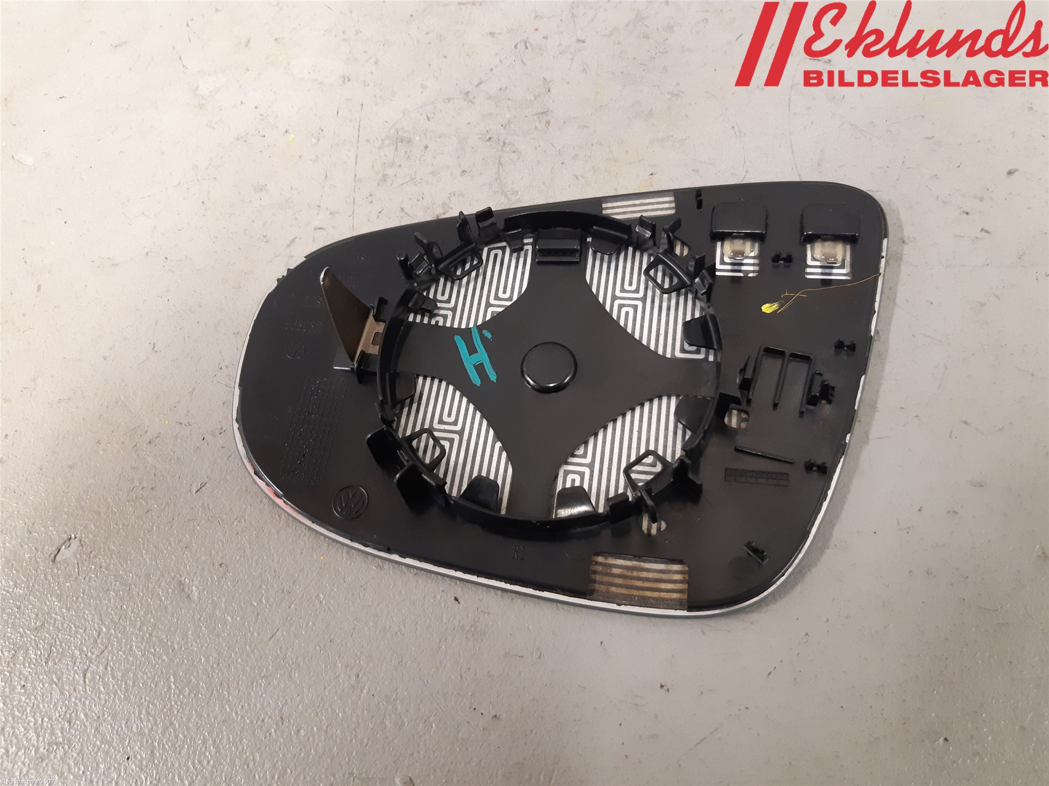 Volkswagen VW GOLF VI 09-13 Spegelglas Hö
