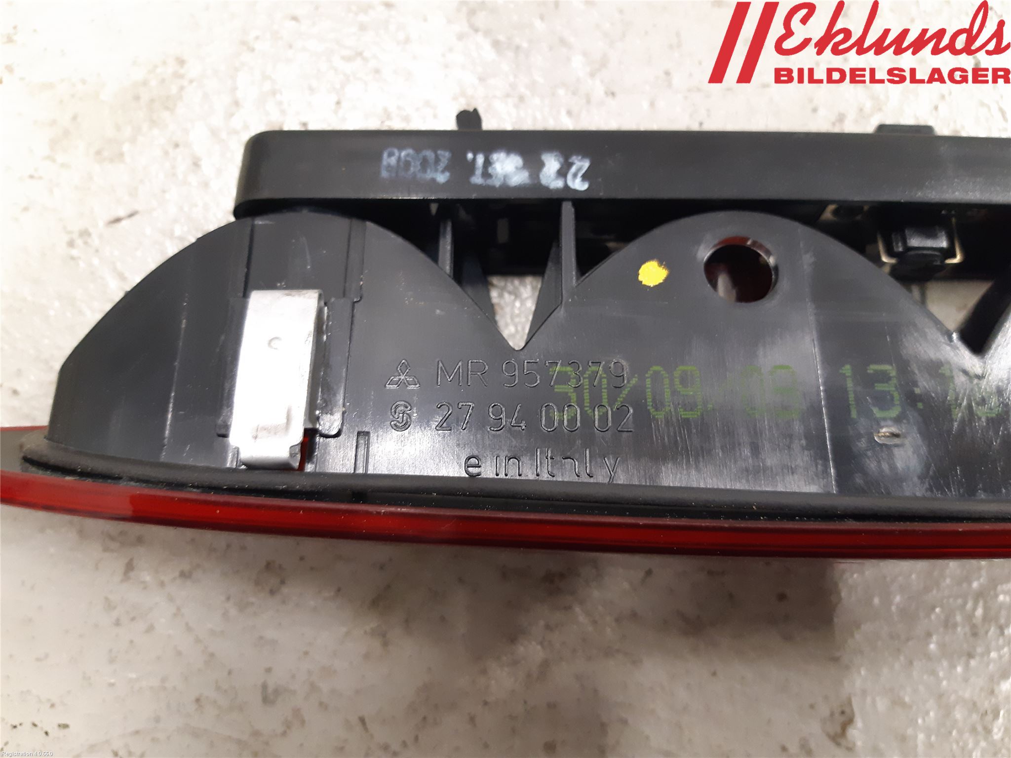 Mitsubishi COLT 09-13 Bromsljus Bakruta