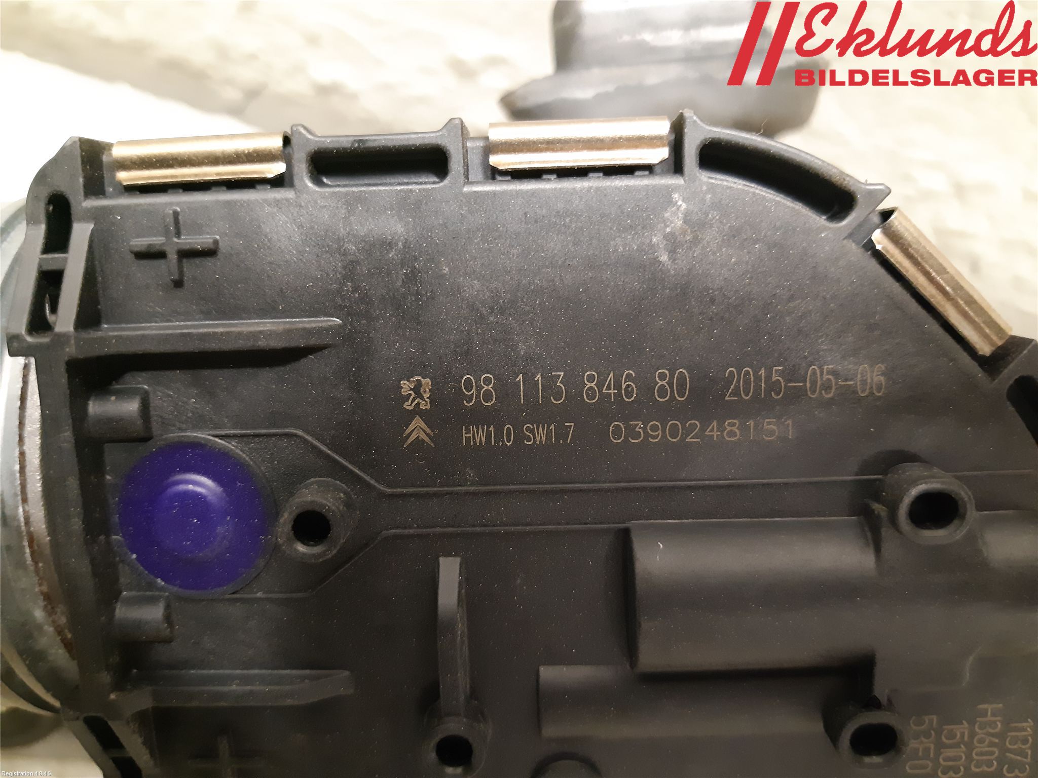 Citroen C4 GRAND PICASSO 14-18 Torkarmotor Vindruta