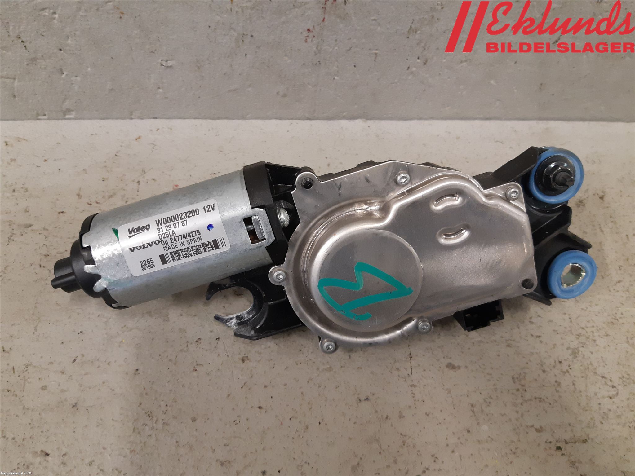 Volvo XC60 14-17 Torkarmotor Baklucka