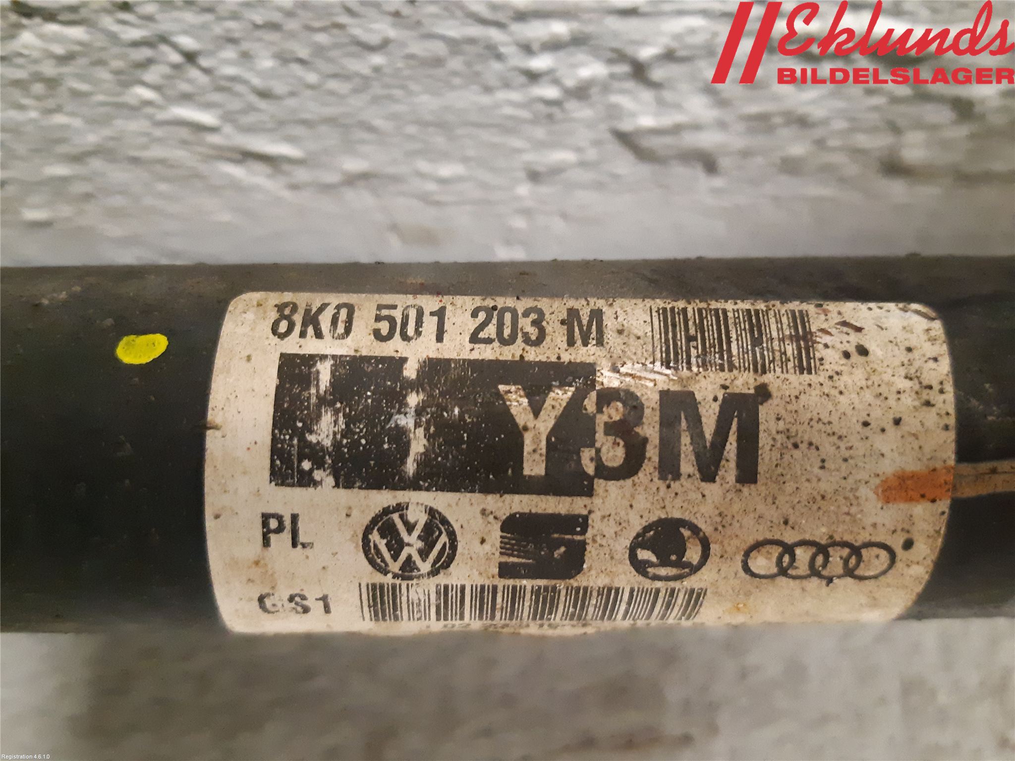 Audi A4 ALLROAD 09-16 Drivaxel Bak Vänster