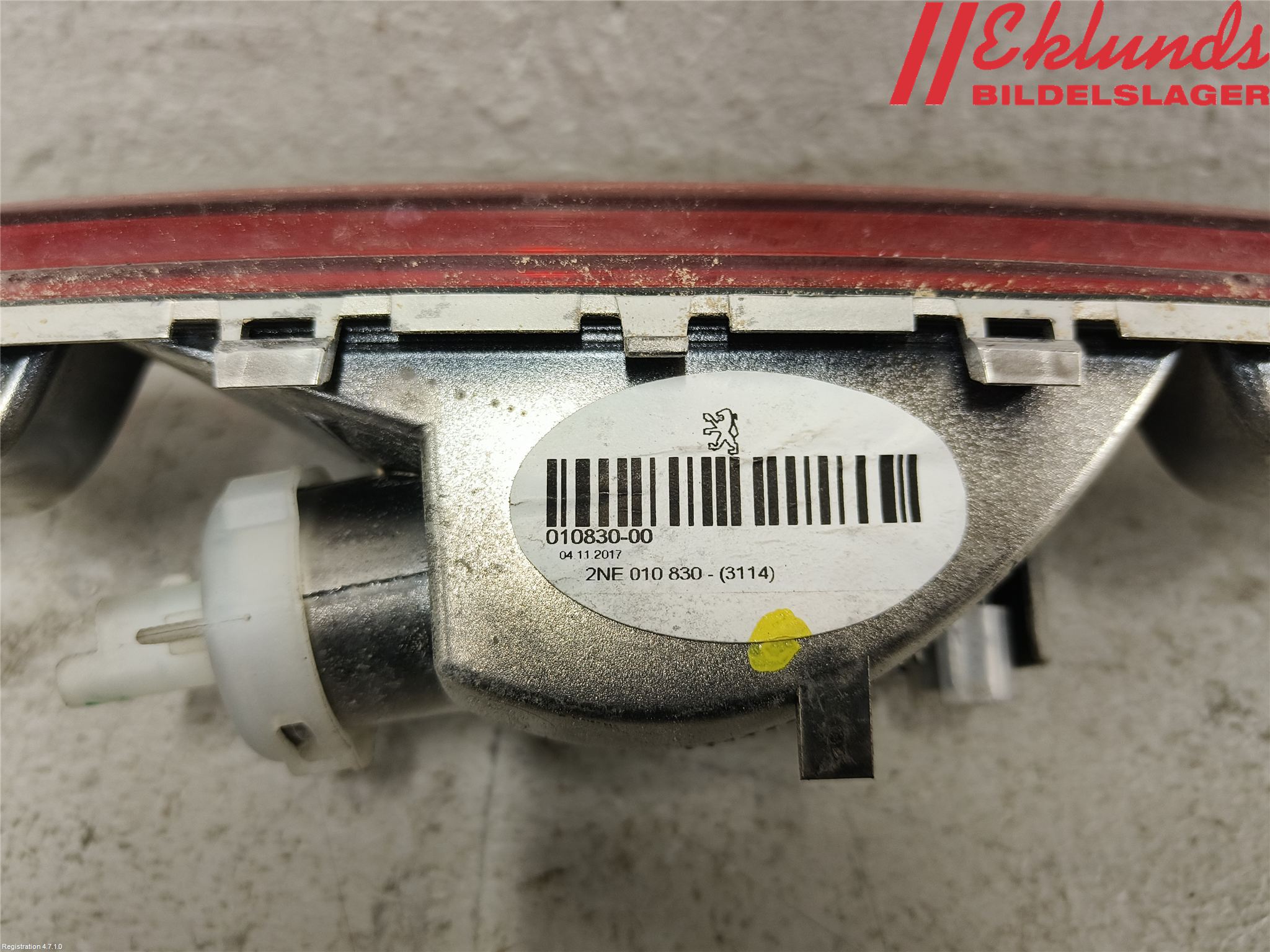 Peugeot PEUGOT 208 16-19 Dimljus/Reflex Bak