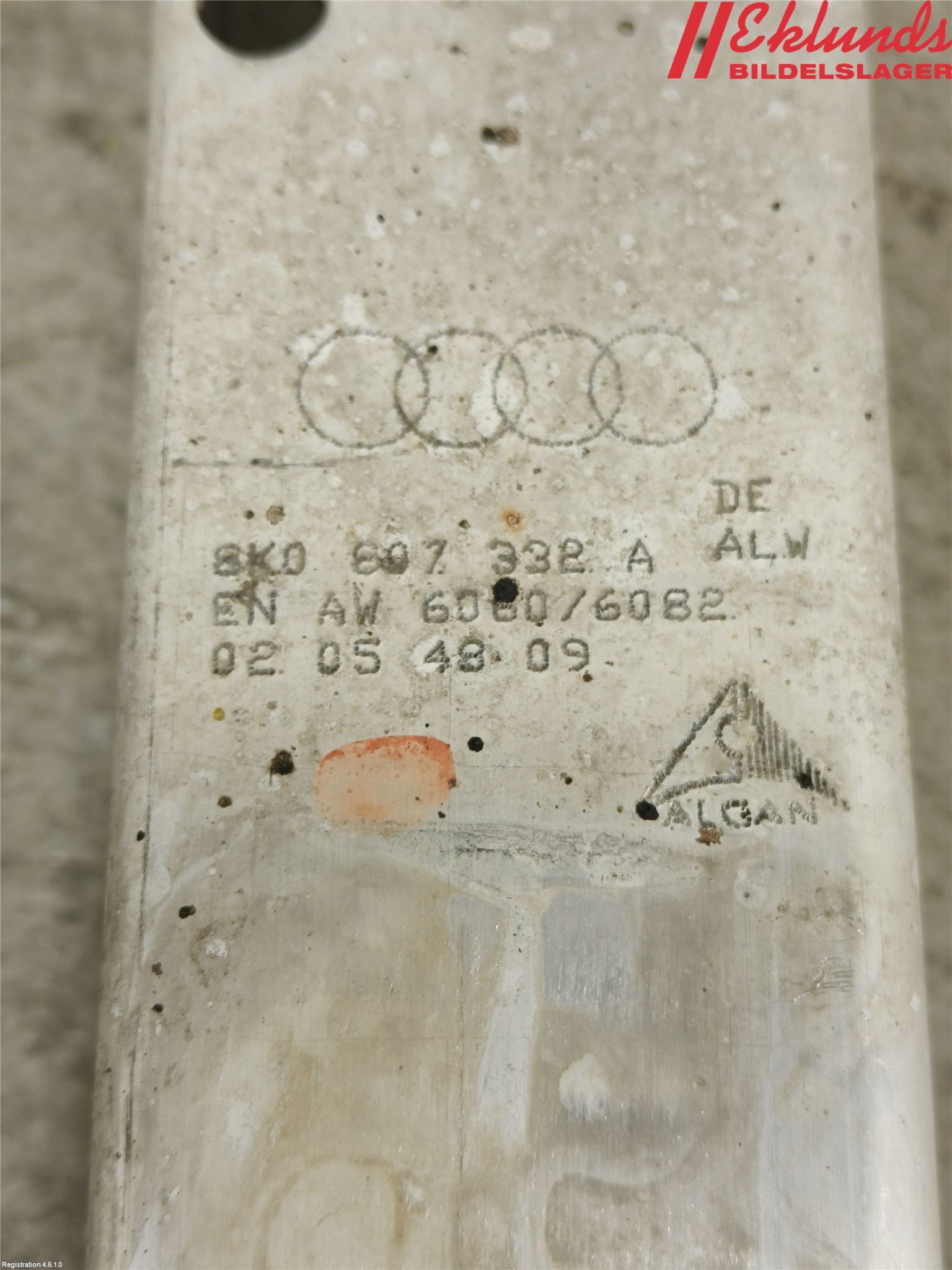 Audi A4/S4 08-11 Stötfångarfäste Bak Hö