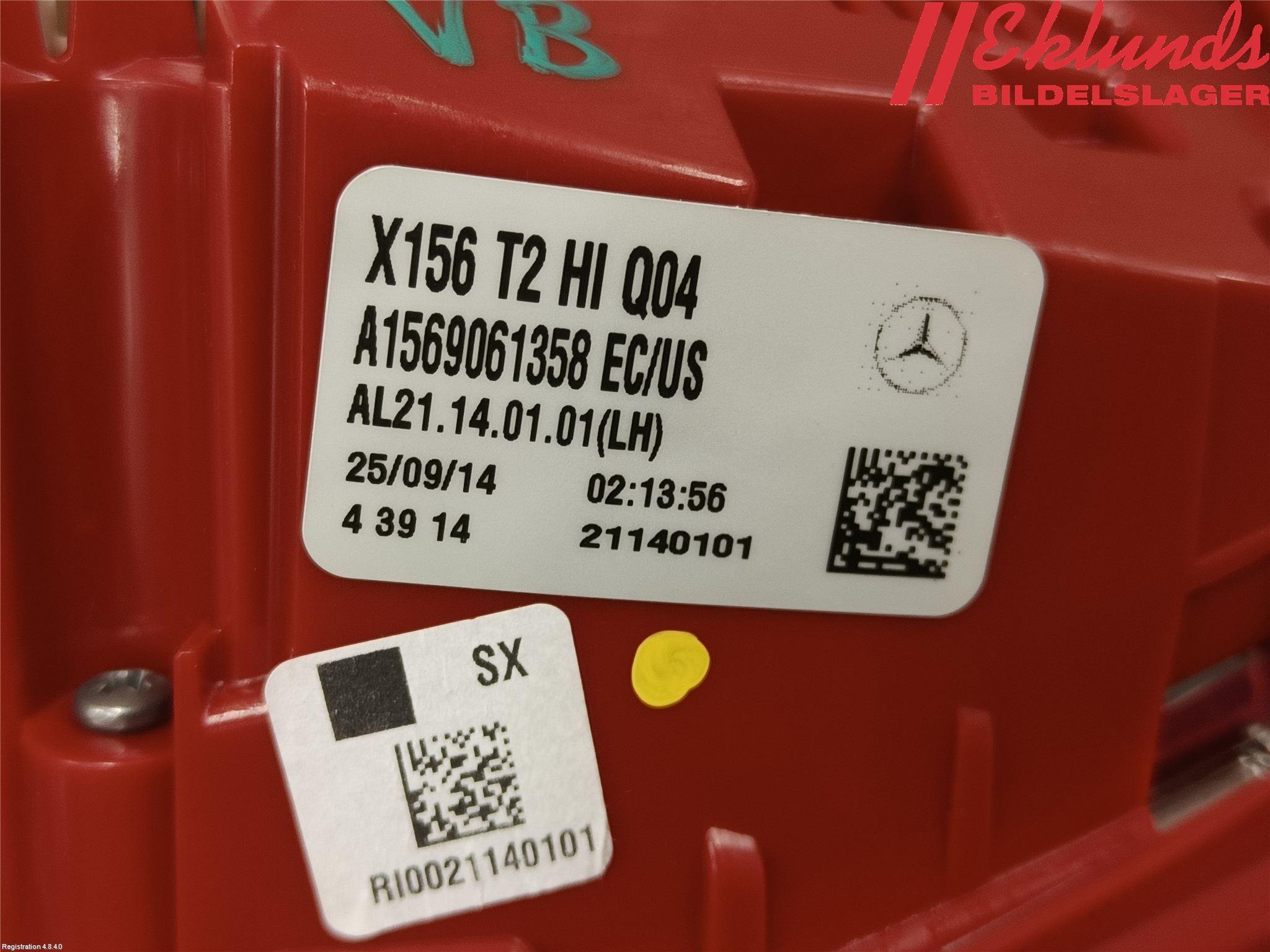 Mercedes-Benz MB GLA-KLASS (X156) 13-20 Bakljus Lucka Vä