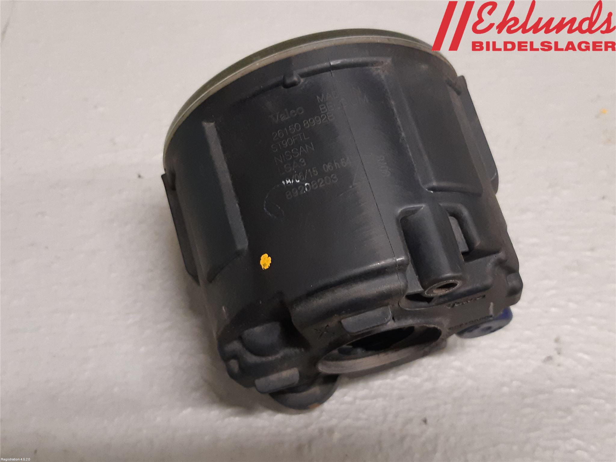 Nissan QASHQAI 14-17 Dimljus-Varselljus Fram
