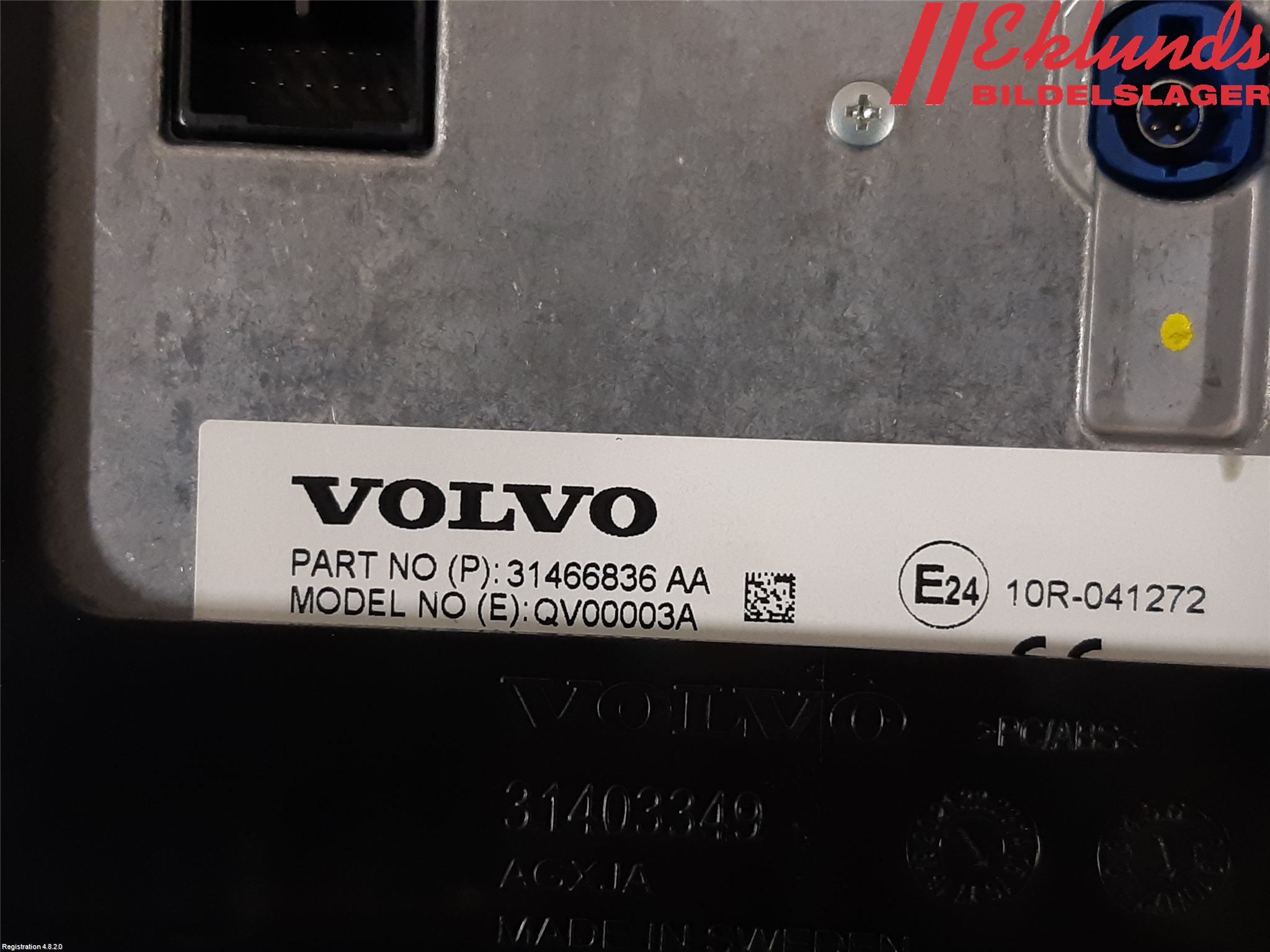 Volvo XC90/RECHARGE 16- Bildskärm