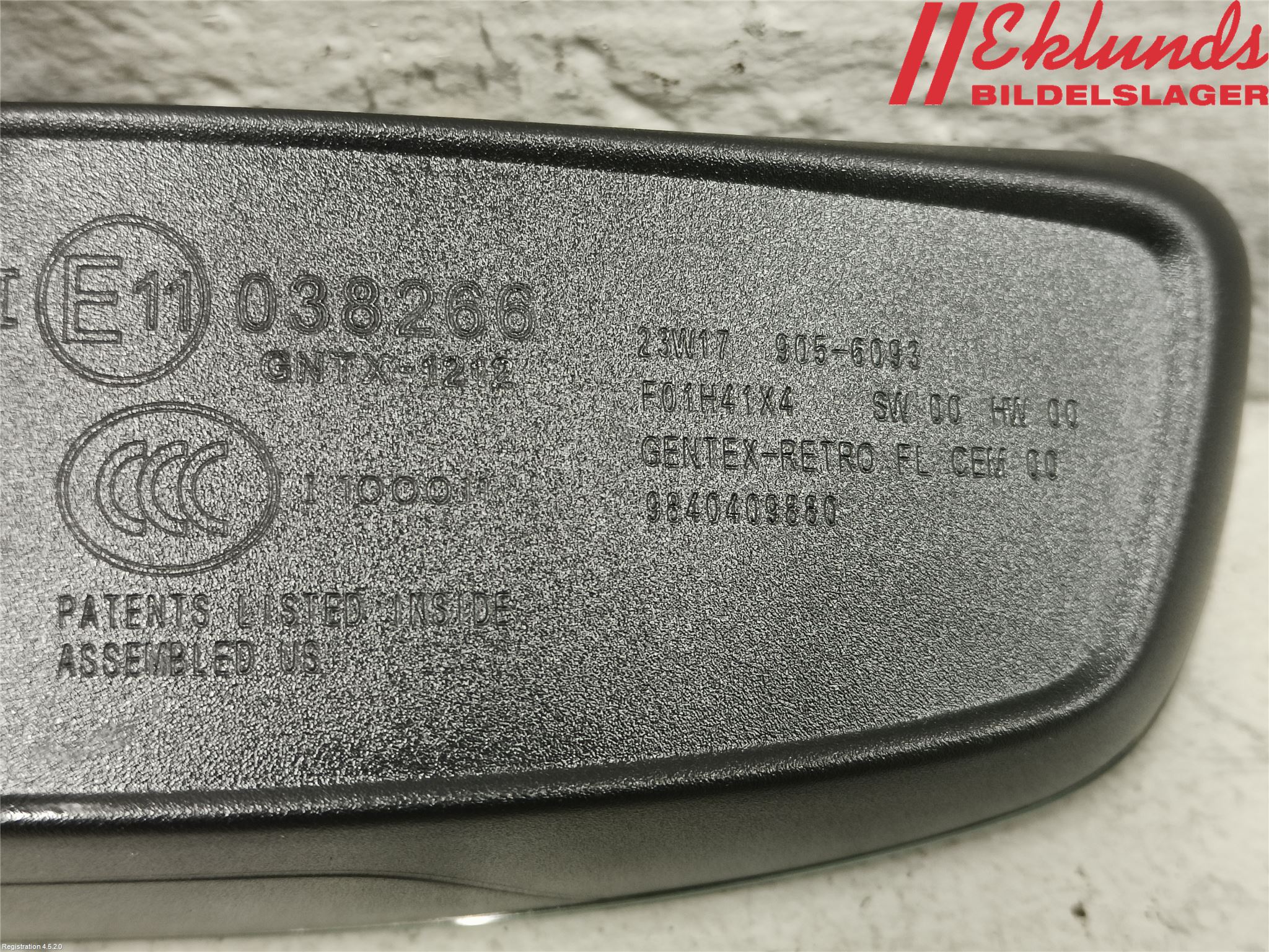 Peugeot 2008/E-2008 20- Spegel Invändig El