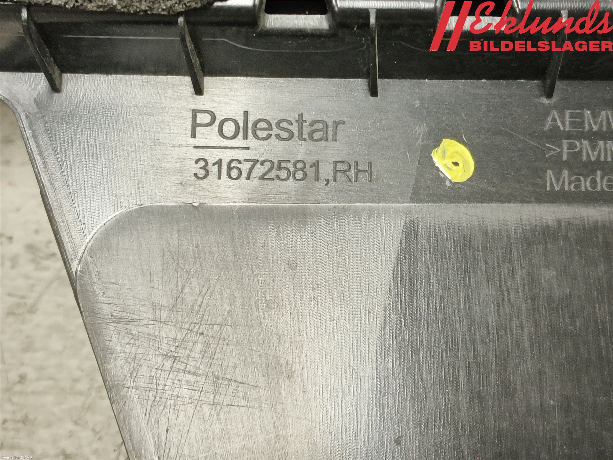Polestar 2 20- Dörr Dekorlist Fram Hö