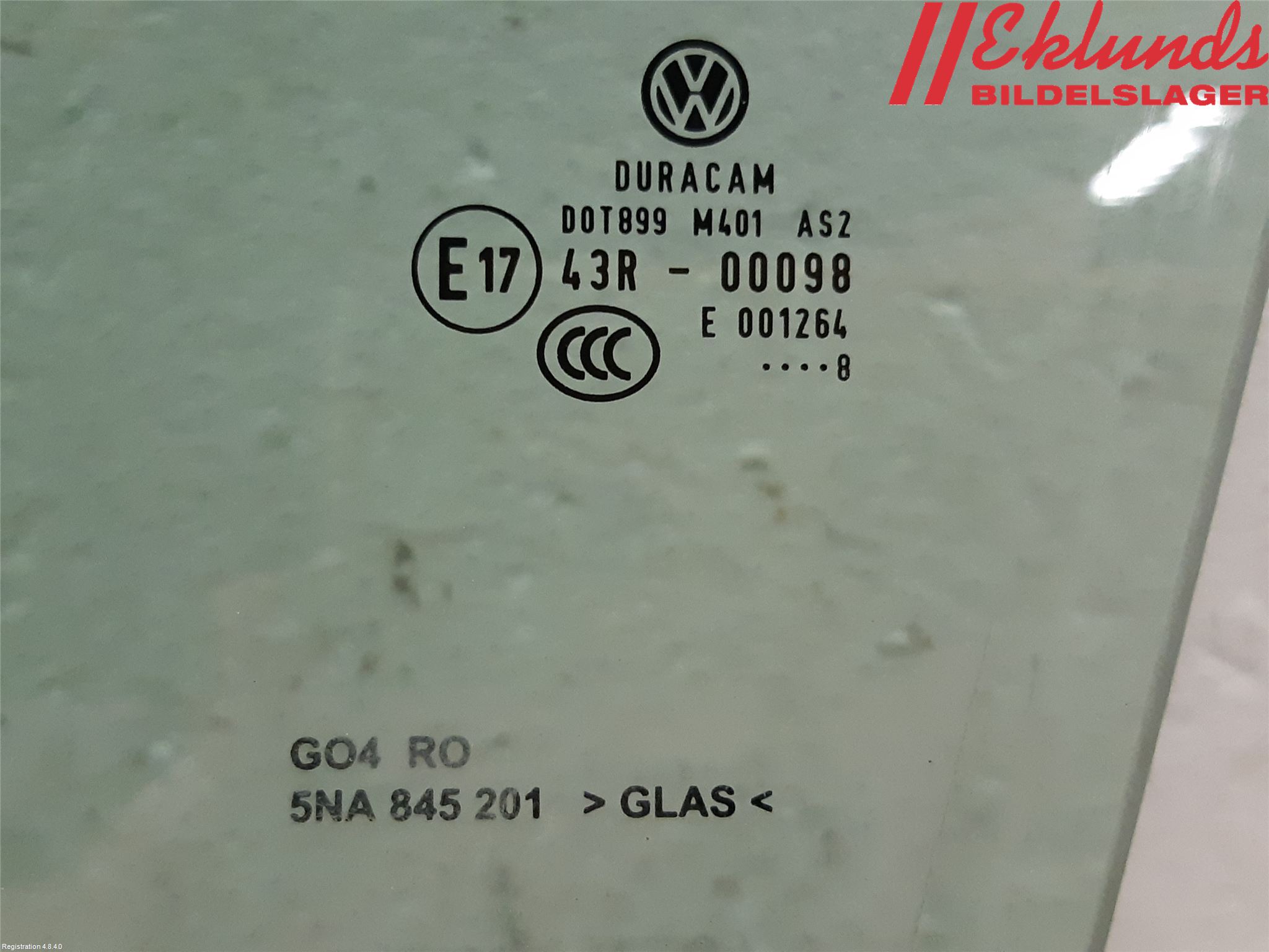 Volkswagen VW TIGUAN 16-24 Dörruta Fram Vänster