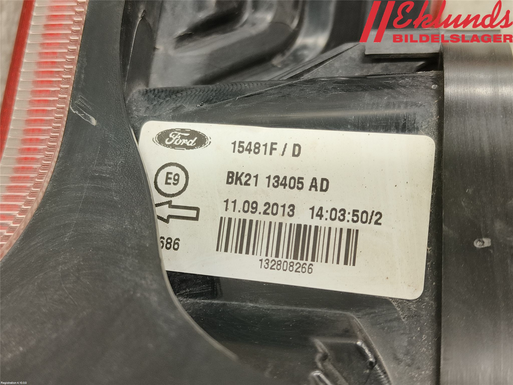 Ford TRANSIT SKÅP/BUSS 14-22 Bakljus Vänster