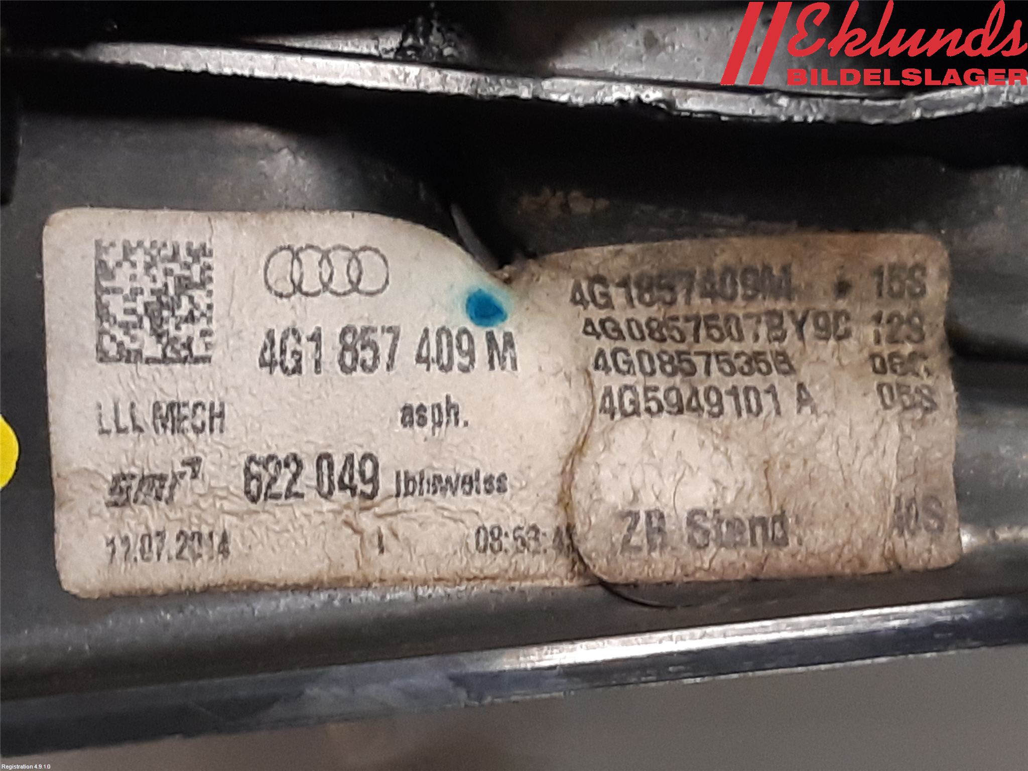 Audi A6/S6 4G 11-18 Spegel Yttre El Vä