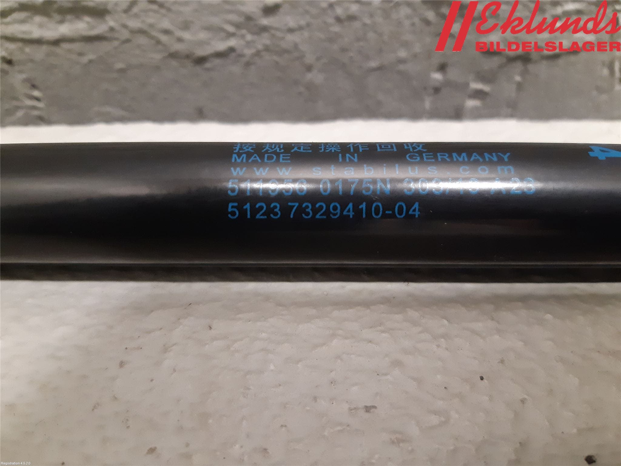 BMW X1 F48 15-22 Gasfjäder Motorhuv