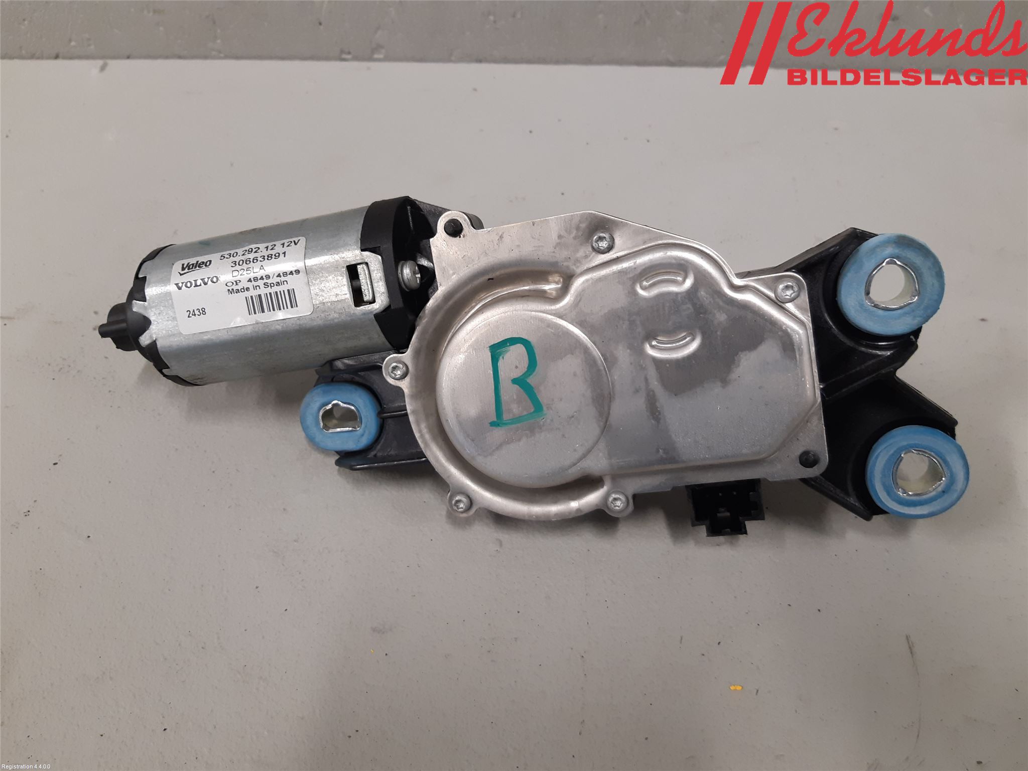 Volvo V70 08-13 Torkarmotor Baklucka