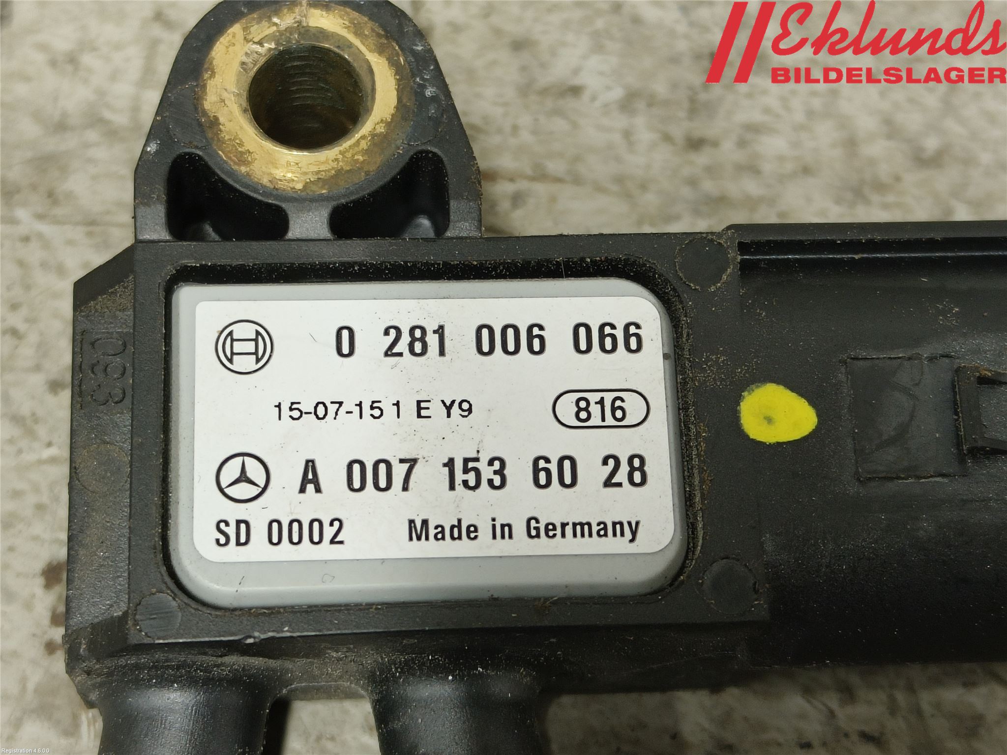 Mercedes-Benz MB CLA-KLASS (C117/X117) 13-19 Givare Temp-Tryck Avgas