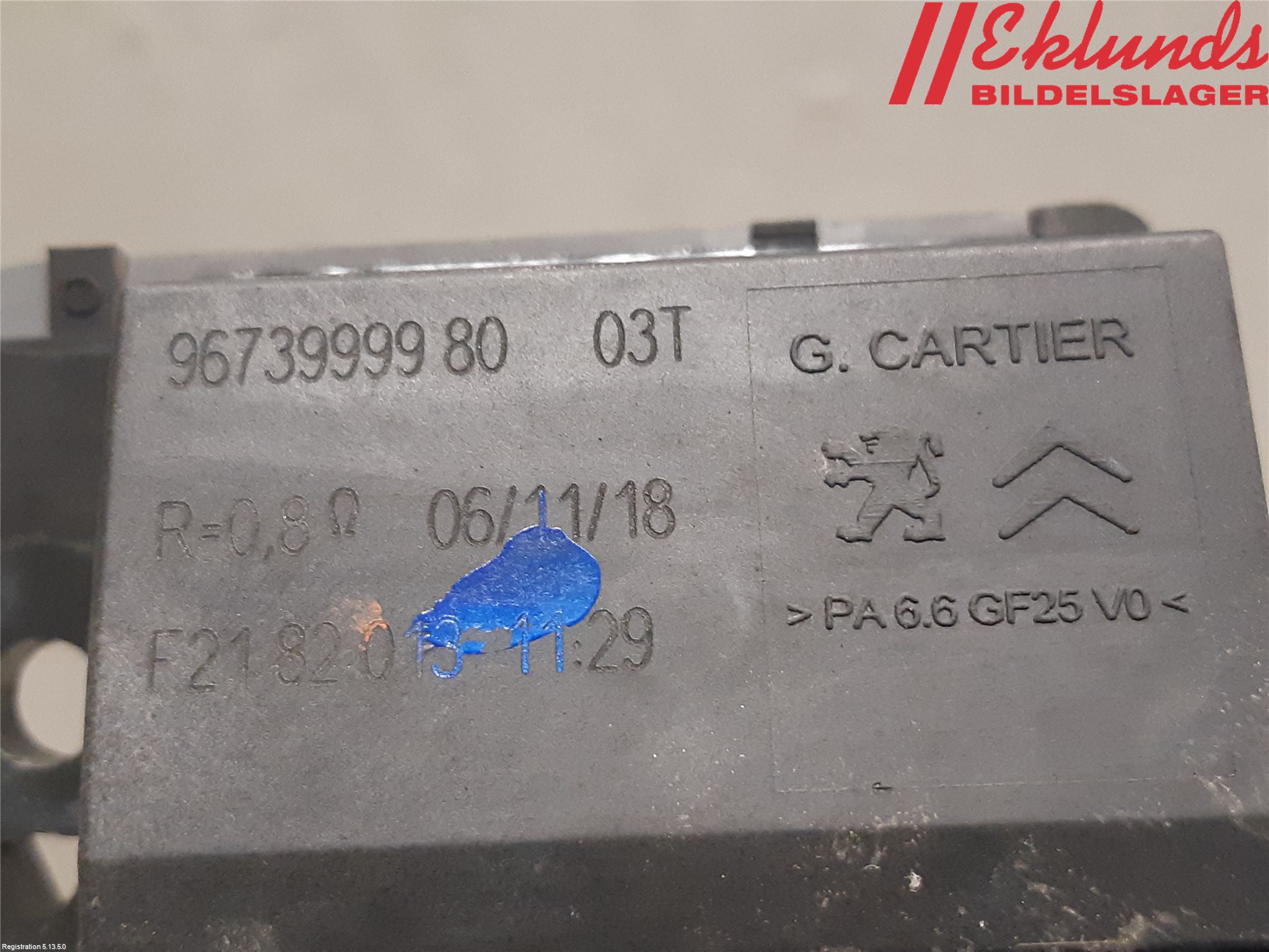 Peugeot PARTNER/E-PARTNER 19- Kylfläktsmotstånd