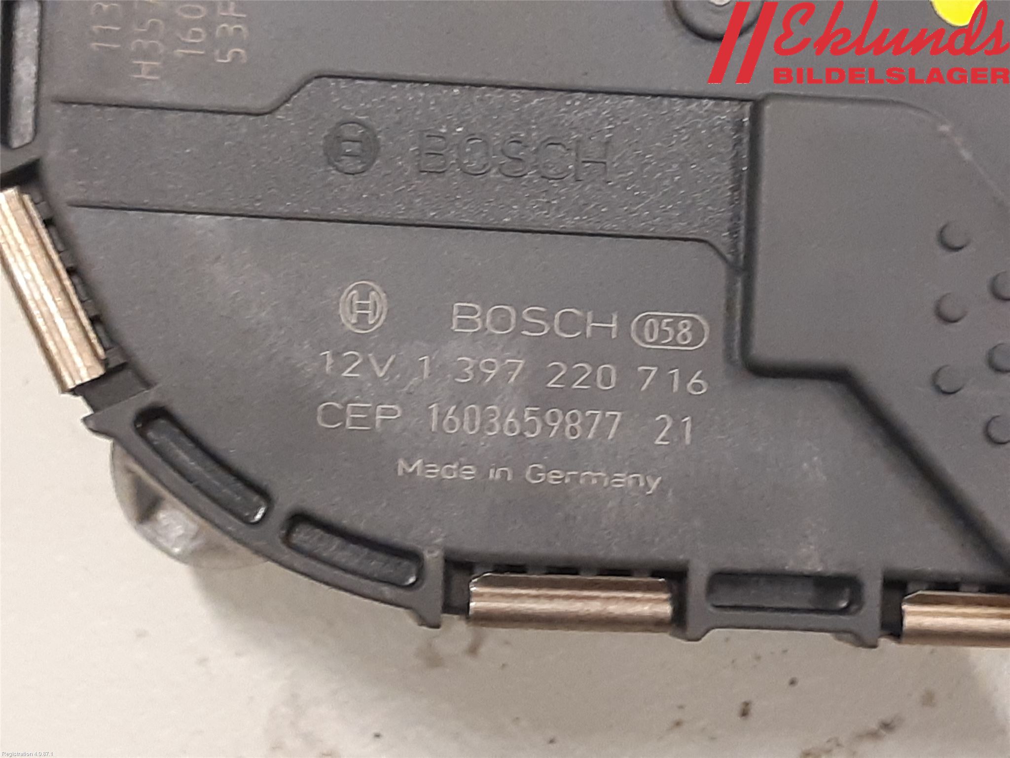 Audi A7/S7 4G 11-17 Torkarmotor Vindruta