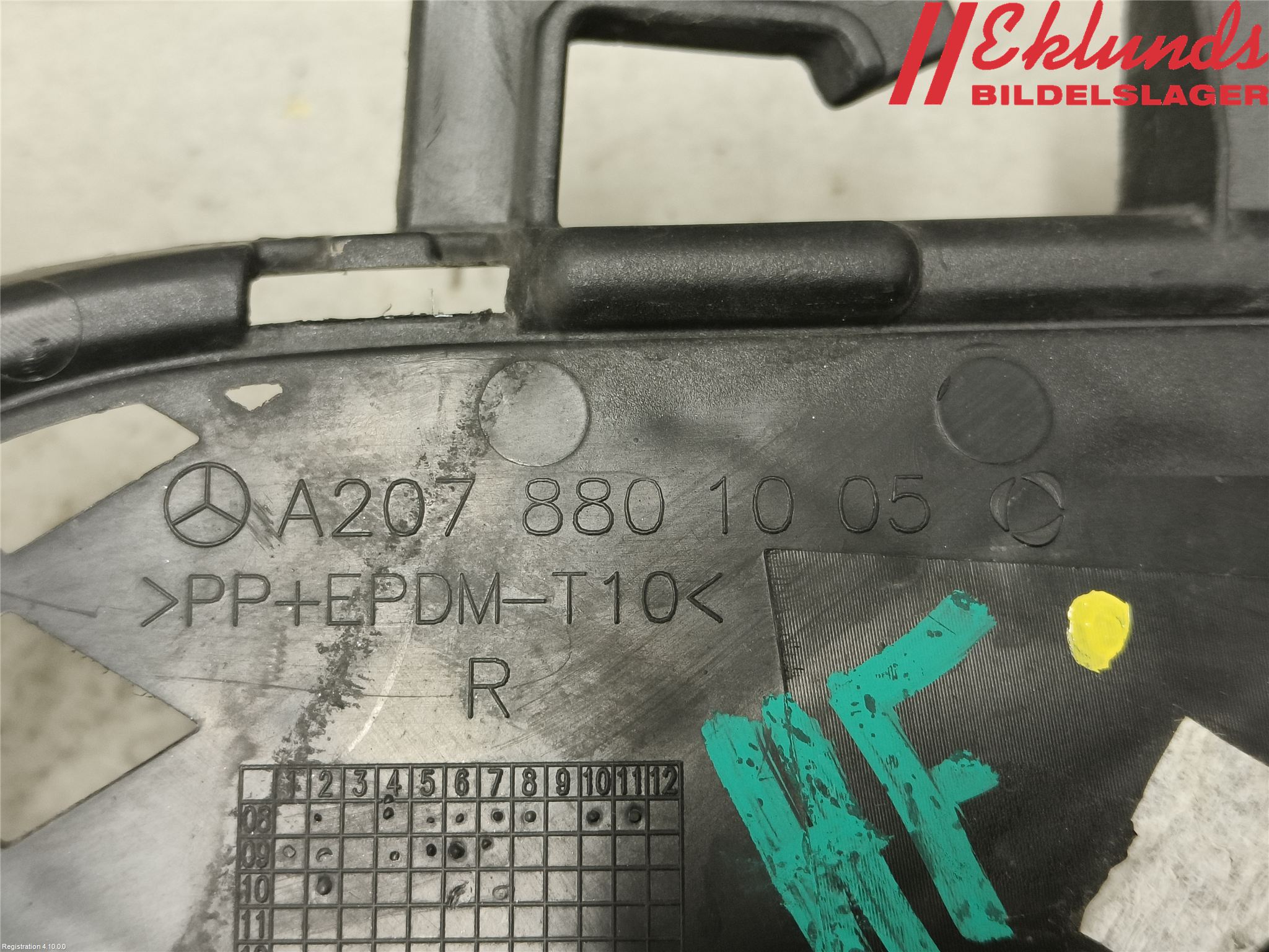 Mercedes-Benz MB E-KLASS (W212) 09-16 Dimljussarg Fram