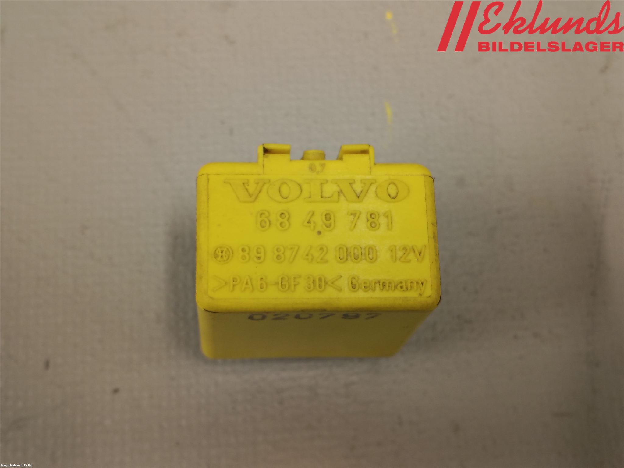 Volvo 940 91-98 Relä Torkarmotor