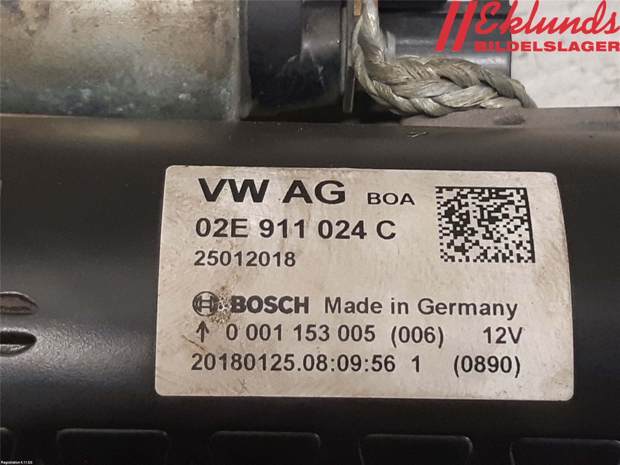 Volkswagen VW SHARAN 11- Startmotor Diesel