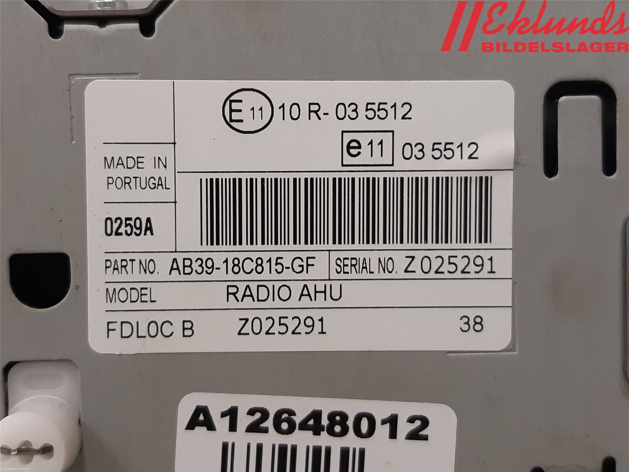 Ford RANGER EU 12-23 Cd Radio - Multimediapanel
