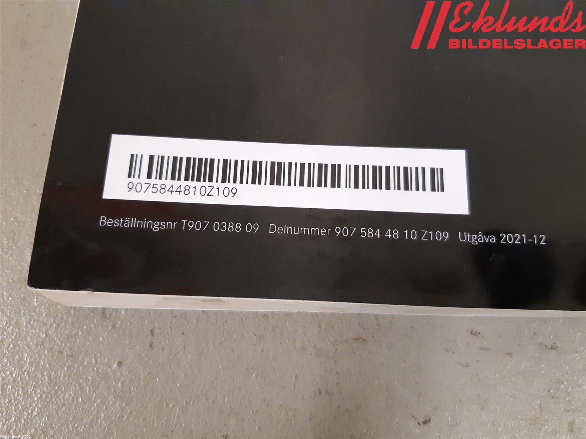 Mercedes-Benz MB SPRINTER (W907/W910) 19- Instruktionsbok