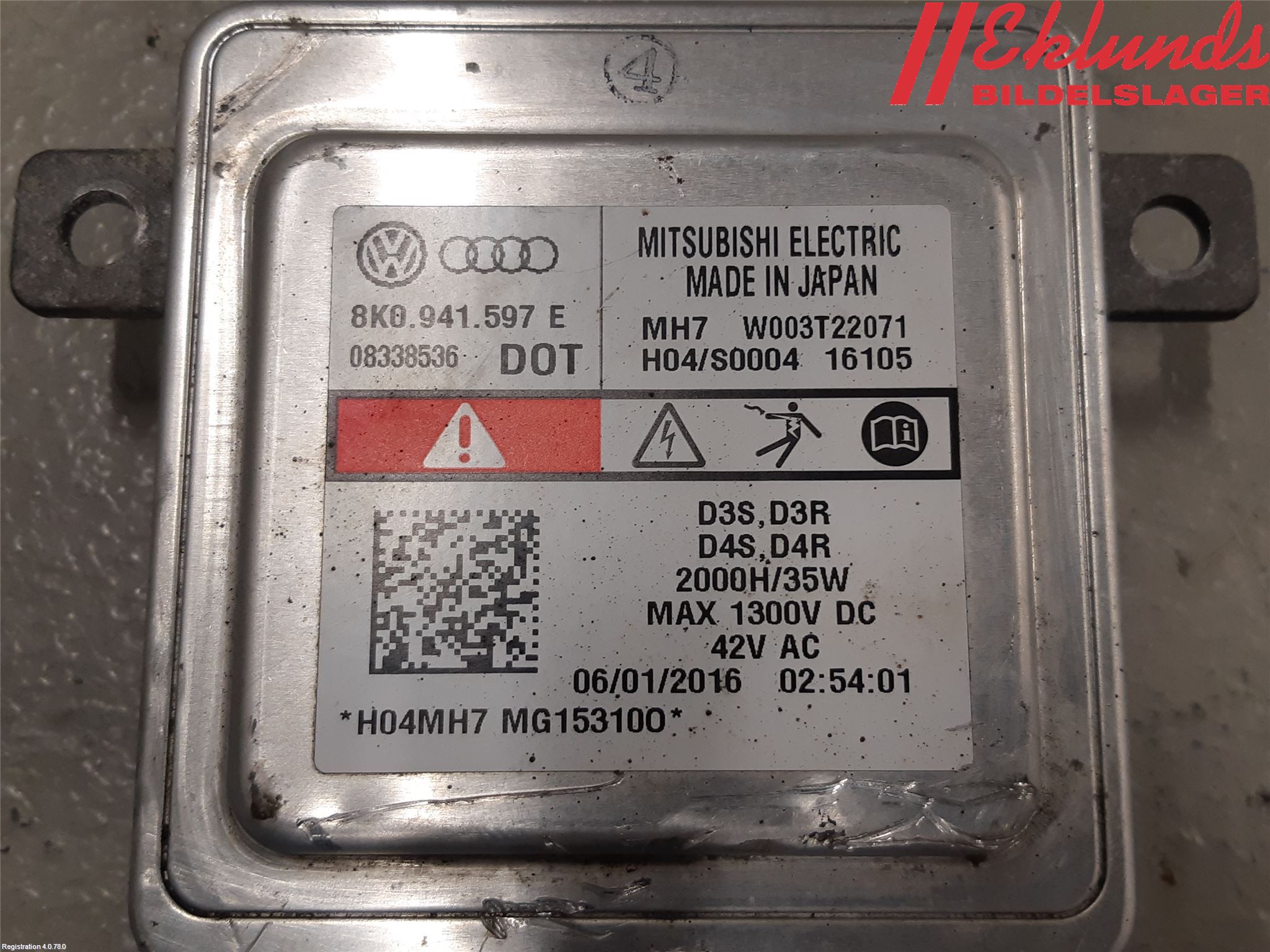 Volkswagen VW GOLF / E-GOLF VII 13-20 Styrenhet Strålkastare