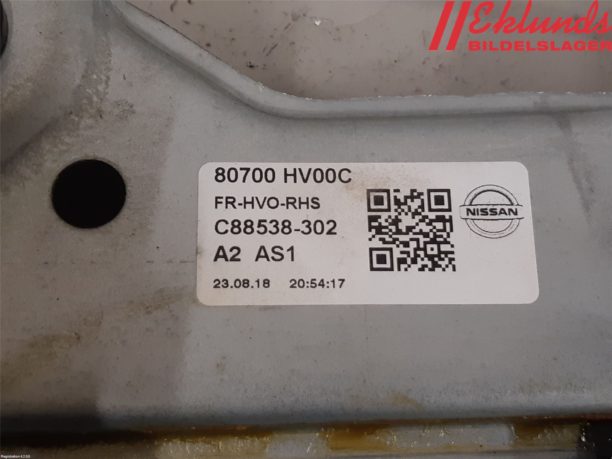Nissan QASHQAI 17-21 Fönsterhiss El Kompl