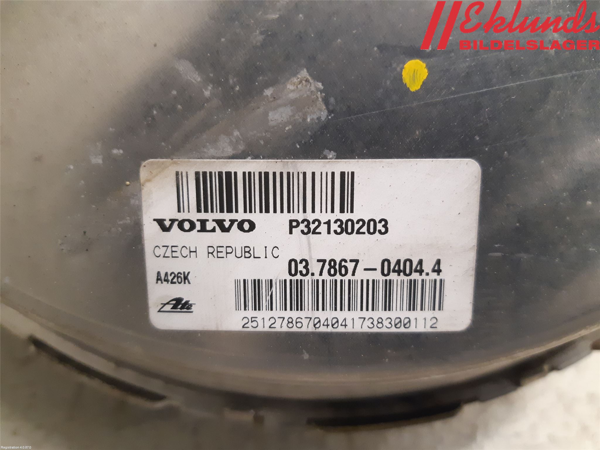Volvo XC60 18- Bromsservo