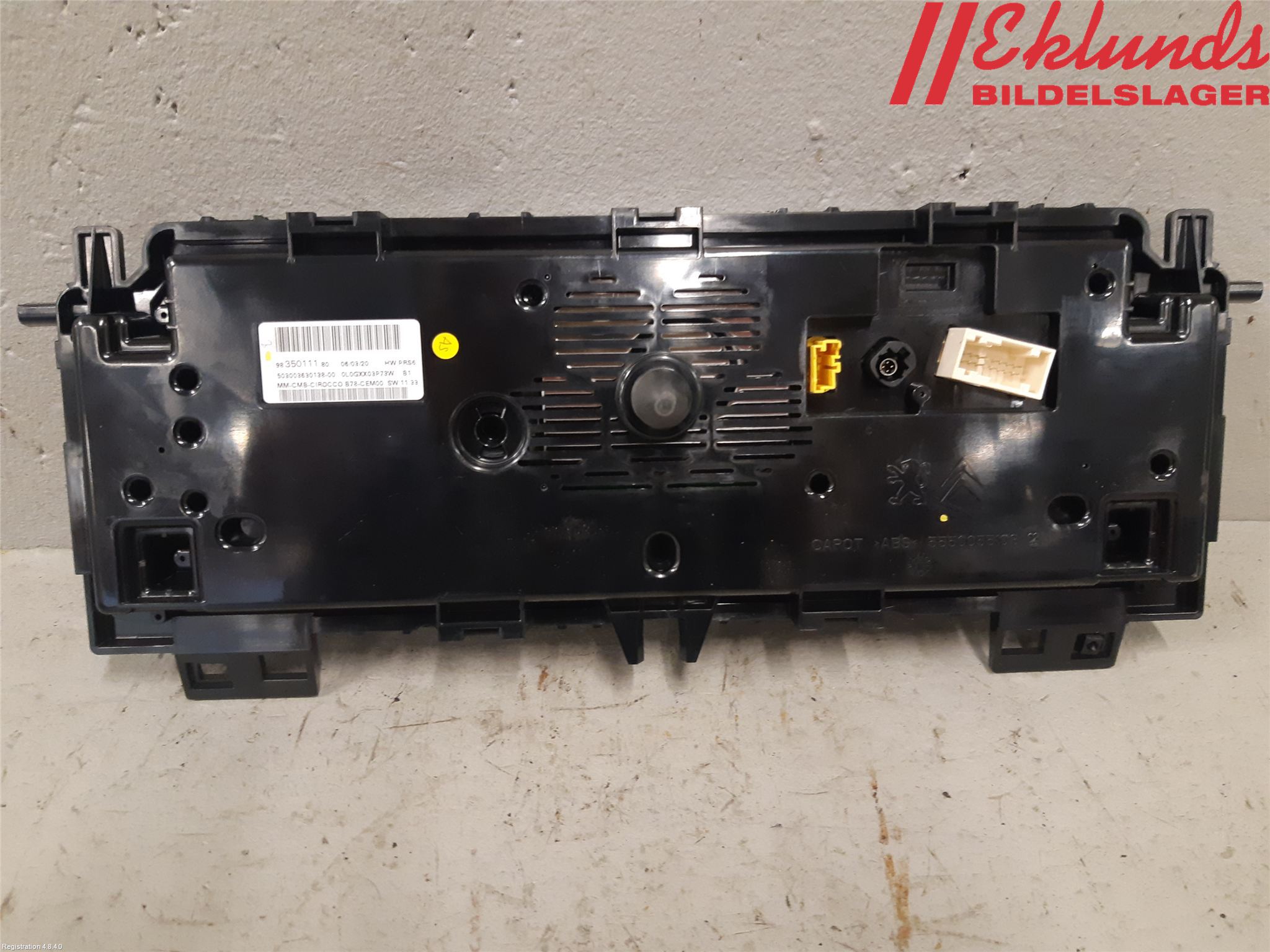 Citroen C4 SPACETOURER 19-22 Instrument Komb