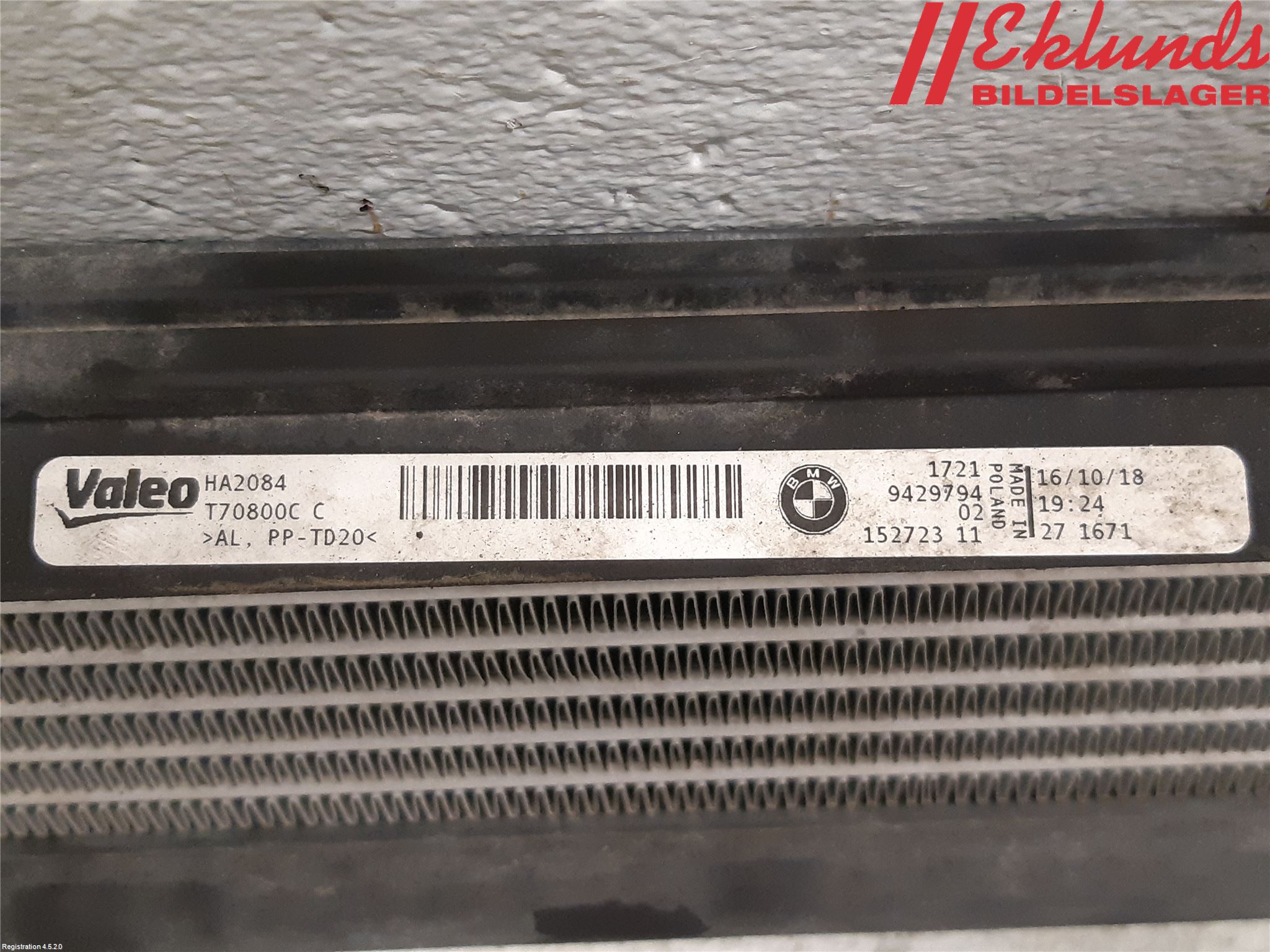 BMW 3 G20/G21/G80/G81 19- Oljekylare Automat