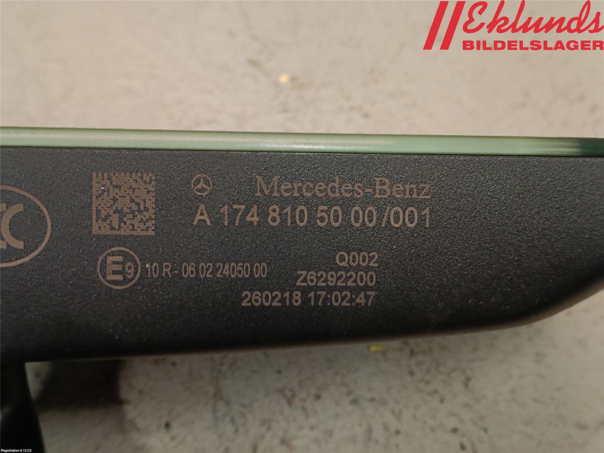 Mercedes-Benz MB CLA-KLASS (C118/X118) 19- Spegel Invändig El